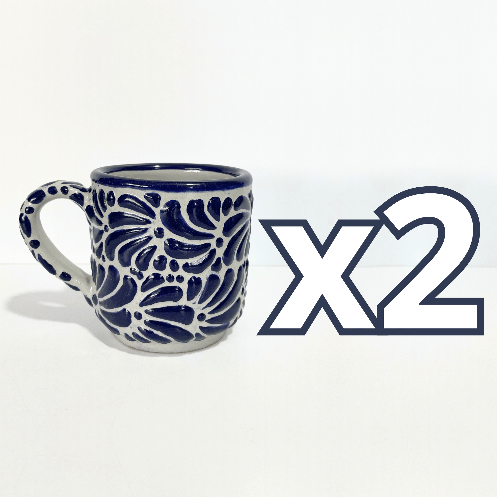 TAZA RECTA 8 CM FONDO TRADICIONAL MIK AZUL COBALTO