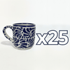 TAZA RECTA 8 CM FONDO TRADICIONAL MIK AZUL COBALTO