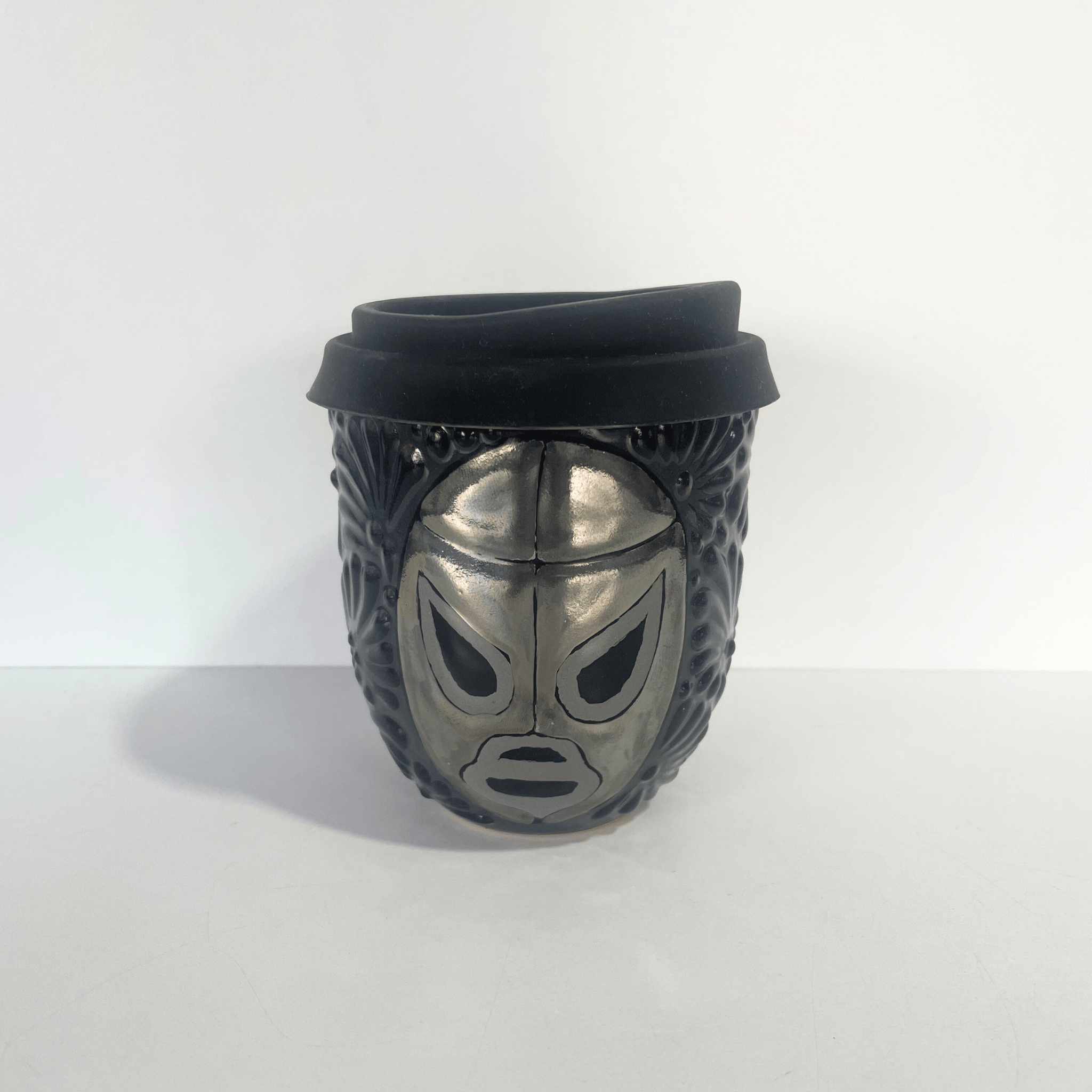 TERMO BOLITA MIK SUPER BLACK LUCHADOR PLATINO