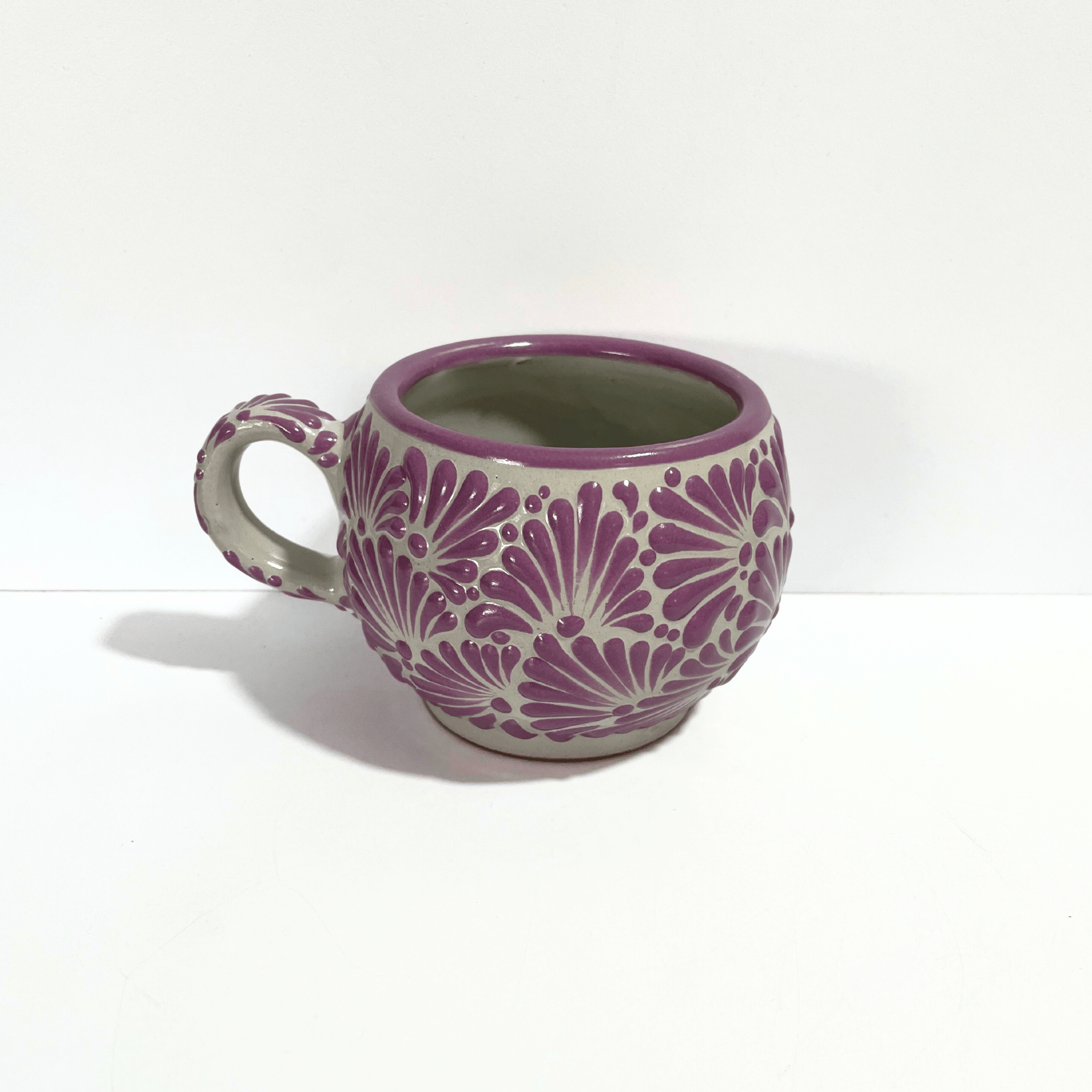 TAZA CHOCOLATERA GRANDE FONDO TRADICIONAL MIK MORADO