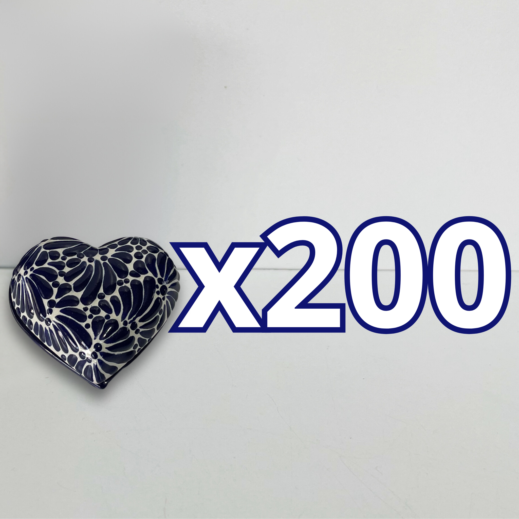 PAQUETE ALHAJERO MEDIANO FORMA DE CORAZON FONDO TRADICIONAL MIK AZUL COBALTO NO PERSONALIZADO