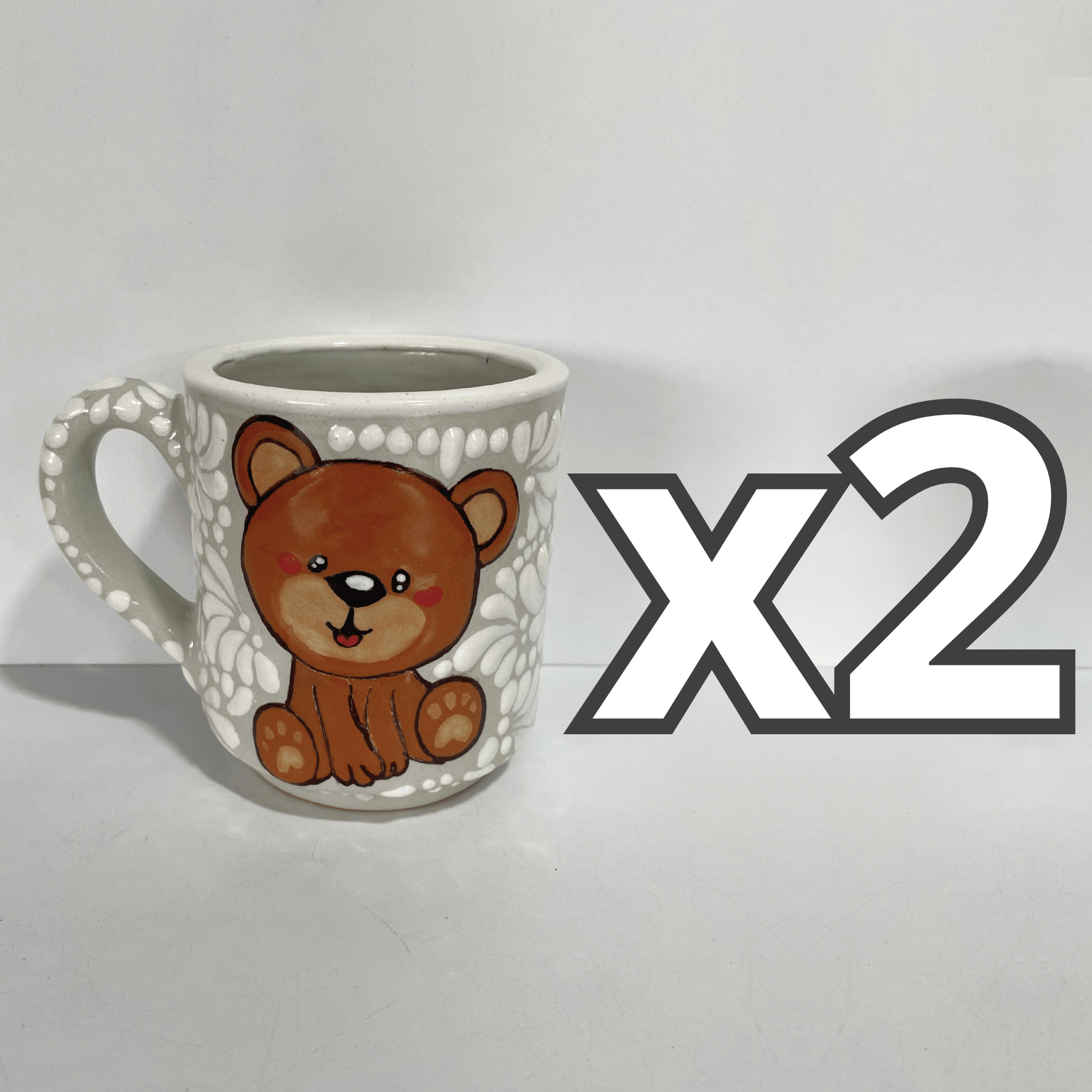 TAZA RECTA ESTANDAR FONDO TRADICIONAL MIK BLANCO OSITO COMPLETO