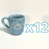 TAZA RECTA ESTANDAR PERSONALIZADA FONDO BABY BLUE MIK AZUL TURQUESA NOMBRE