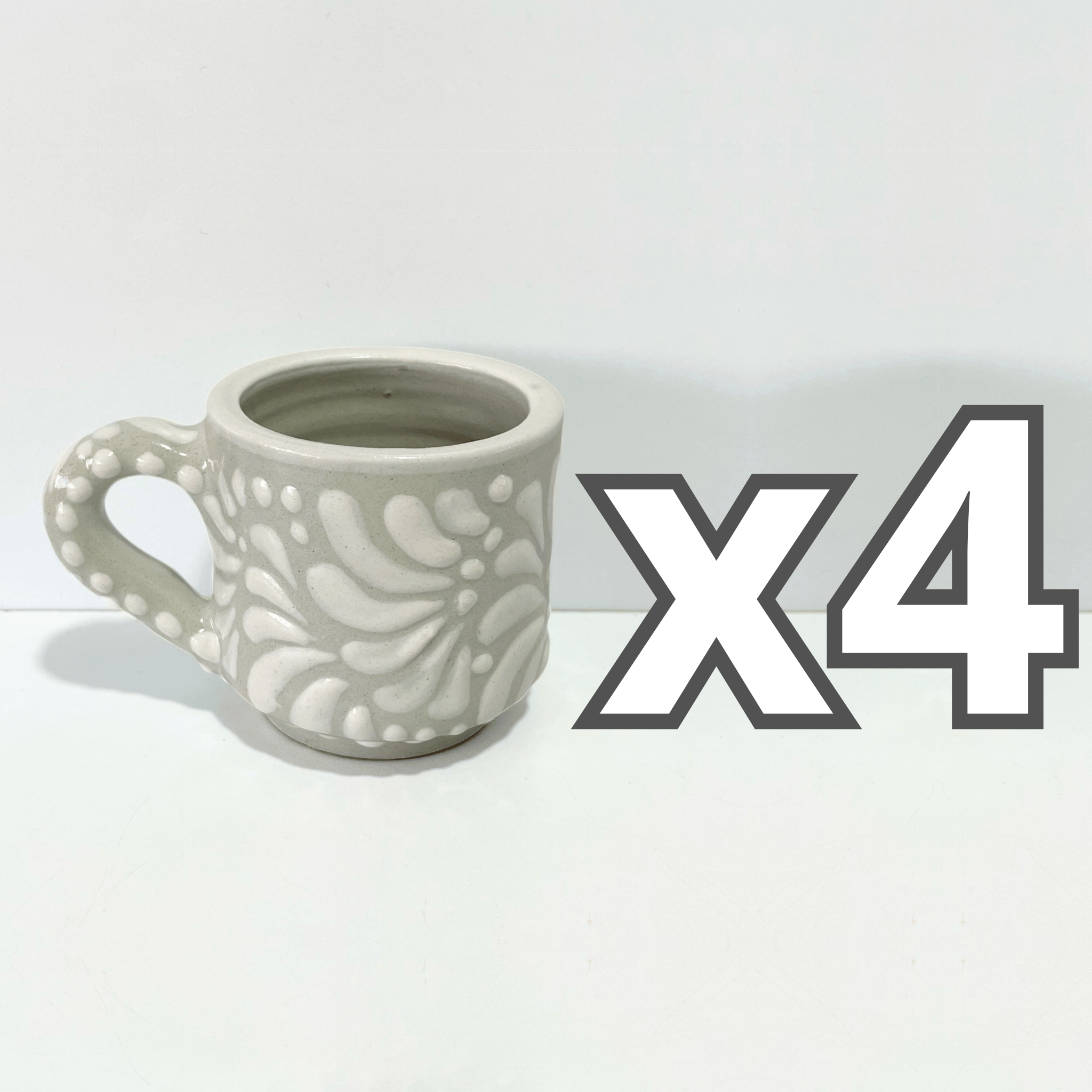 TAZA RECTA 8 CM FONDO TRADICIONAL MIK BLANCO