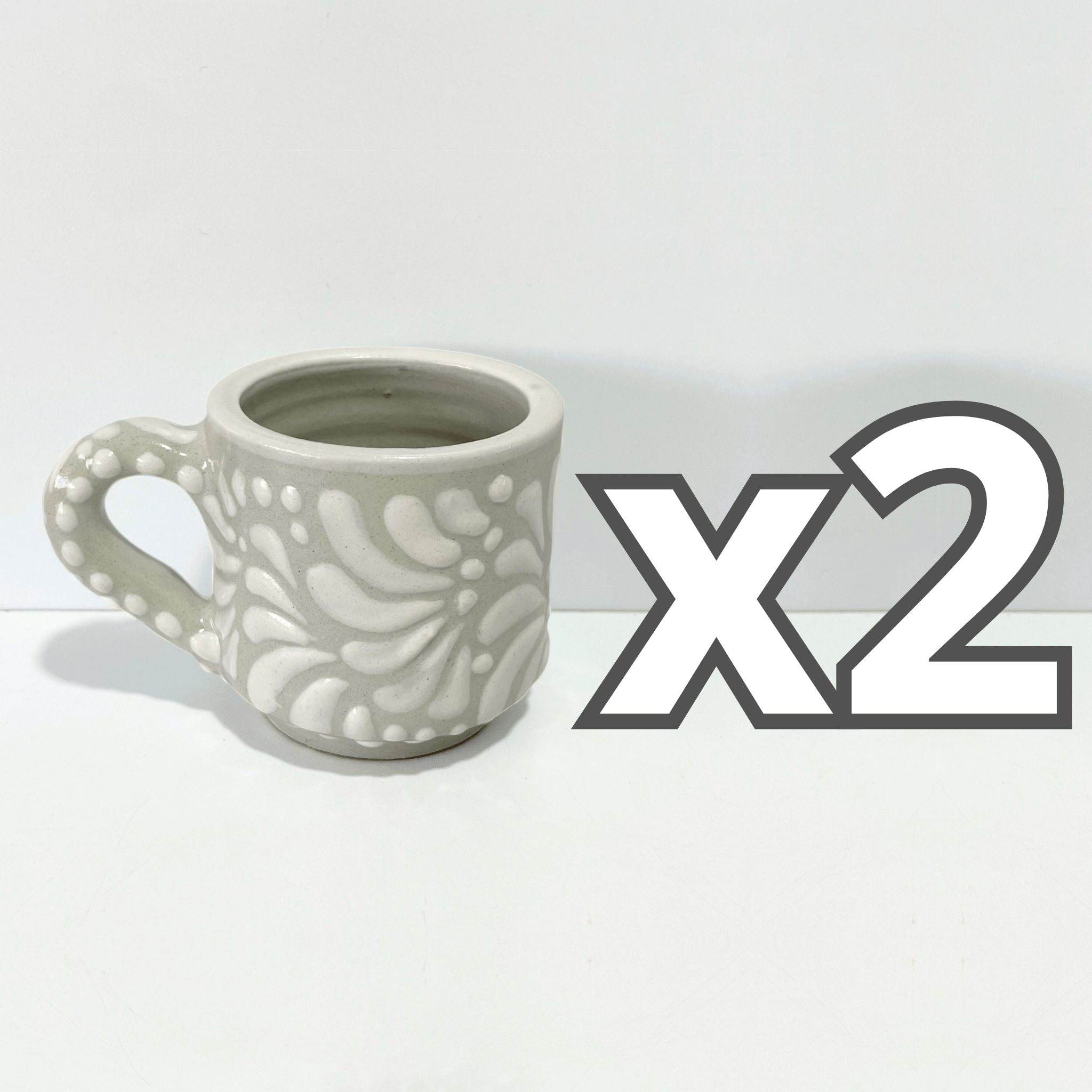 TAZA RECTA 8 CM FONDO TRADICIONAL MIK BLANCO