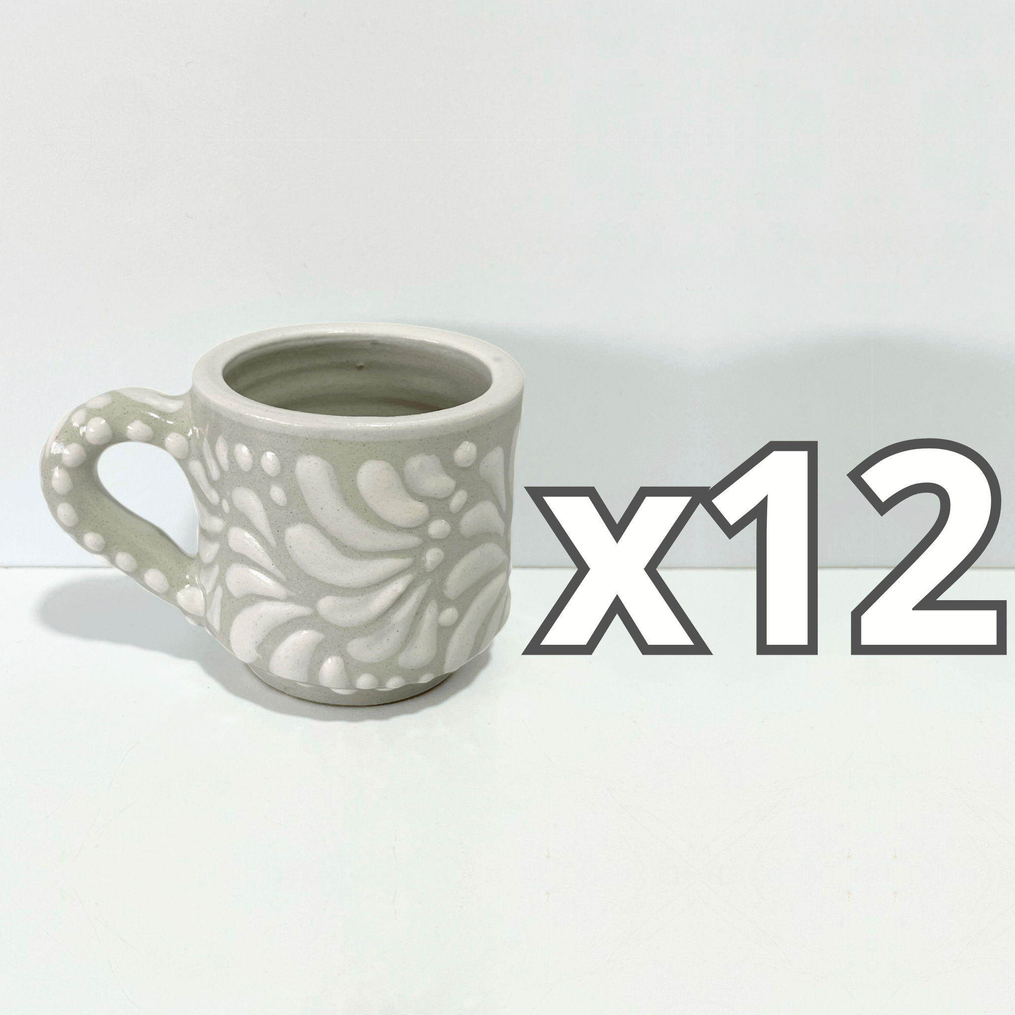 TAZA RECTA 8 CM FONDO TRADICIONAL MIK BLANCO