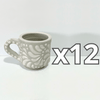 TAZA RECTA 8 CM FONDO TRADICIONAL MIK BLANCO