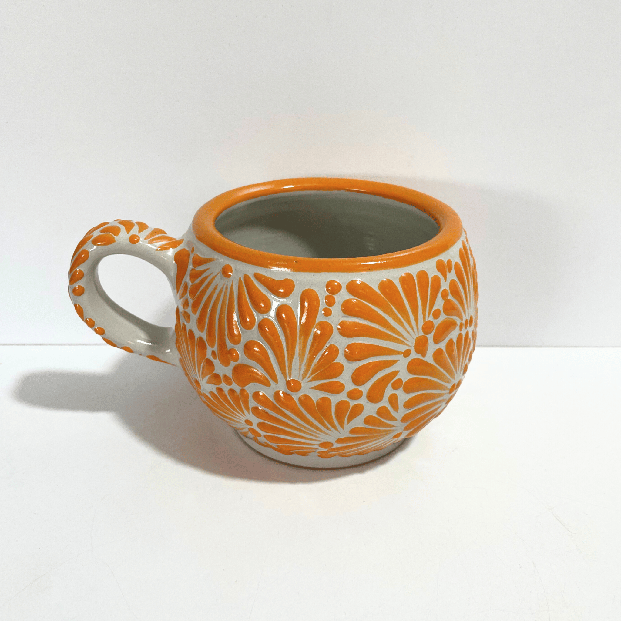 TAZA CHOCOLATERA GRANDE FONDO TRADICIONAL MIK MANDARINA