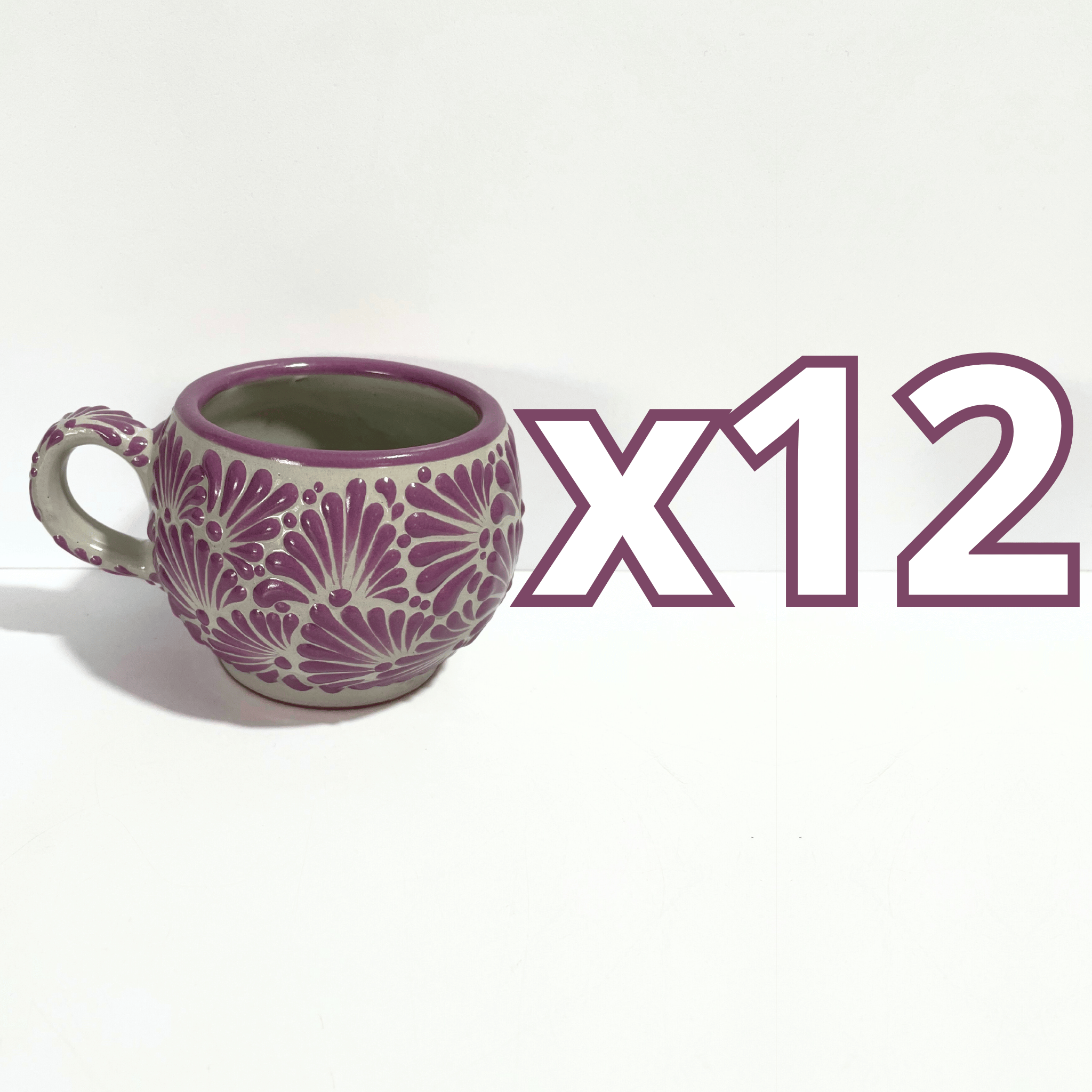 TAZA CHOCOLATERA GRANDE FONDO TRADICIONAL MIK MORADO