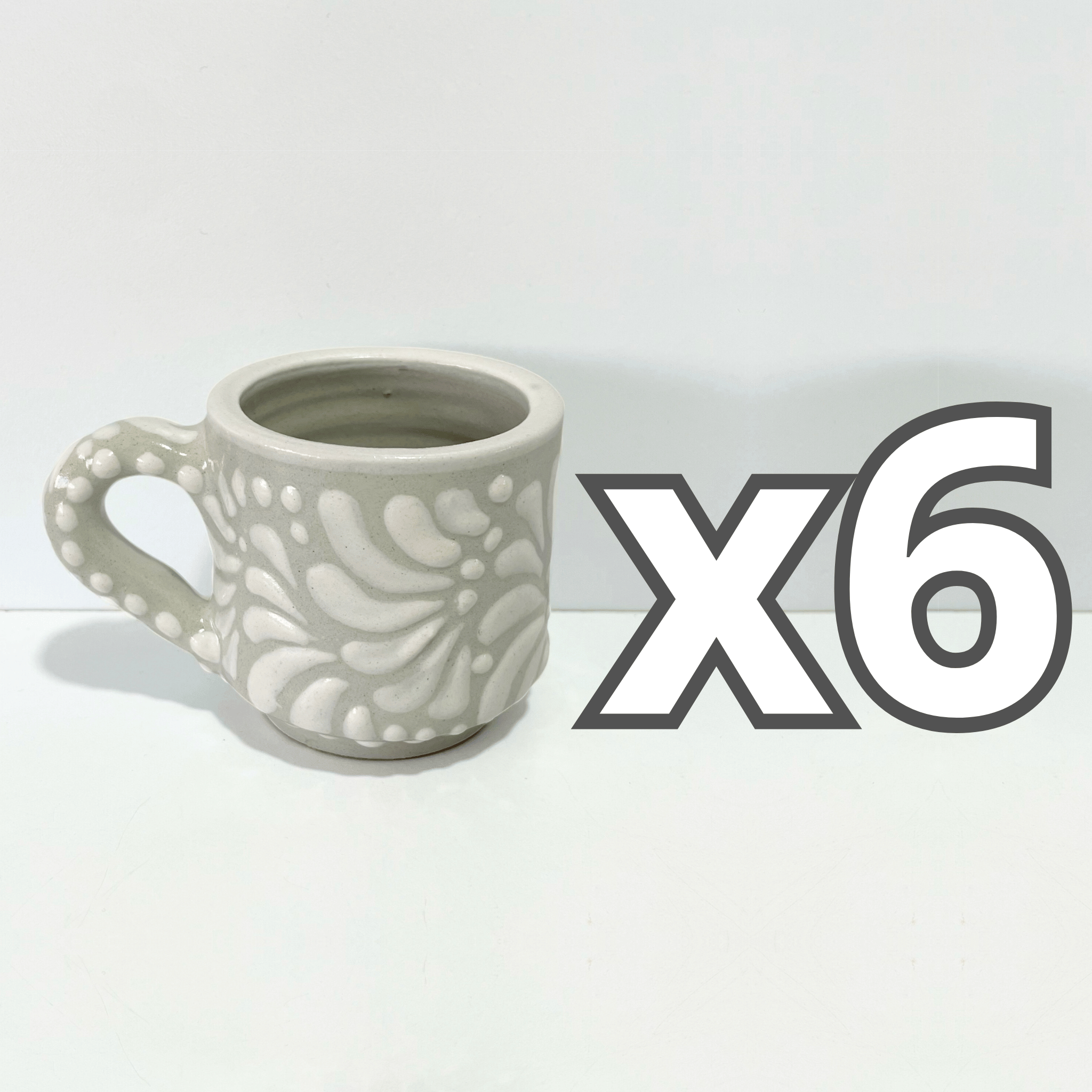 TAZA RECTA 8 CM FONDO TRADICIONAL MIK BLANCO