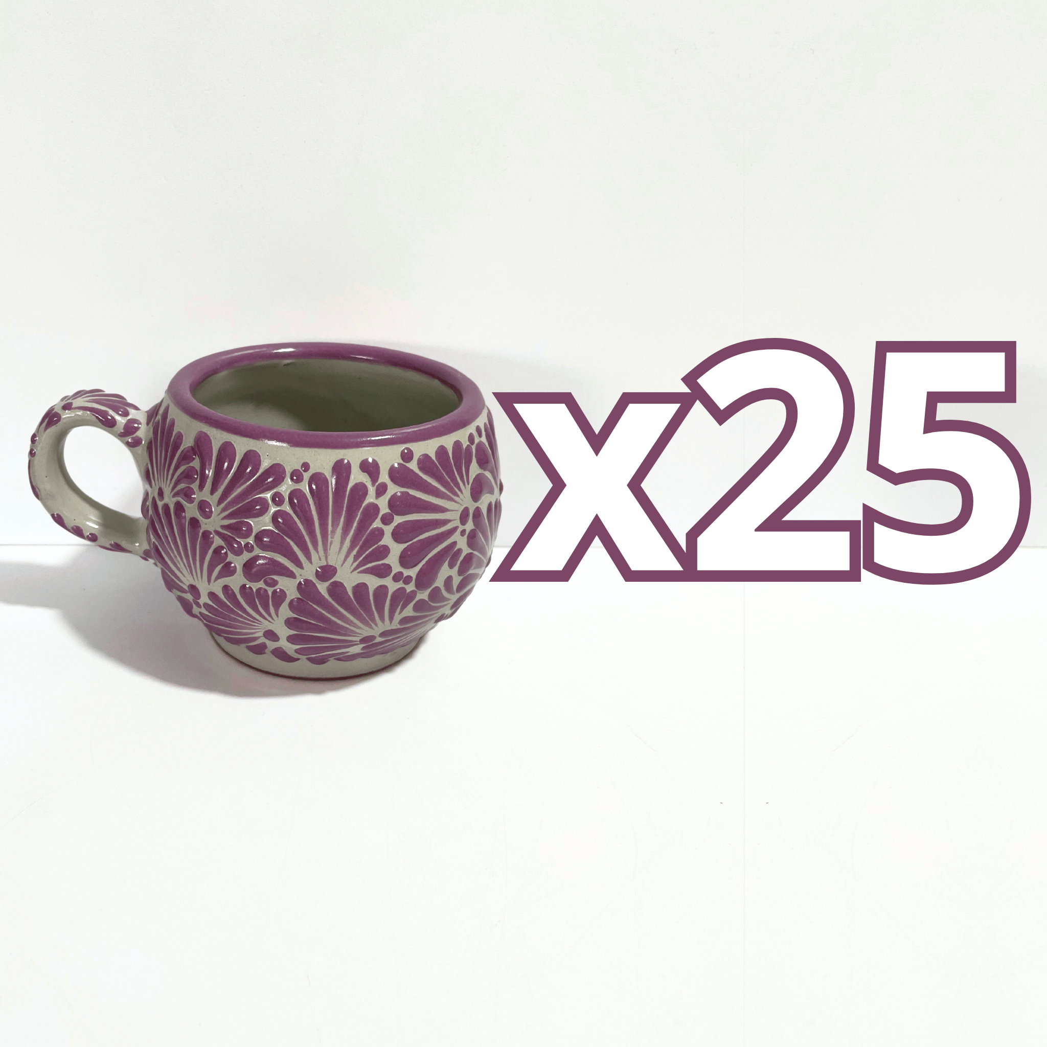 TAZA CHOCOLATERA GRANDE FONDO TRADICIONAL MIK MORADO