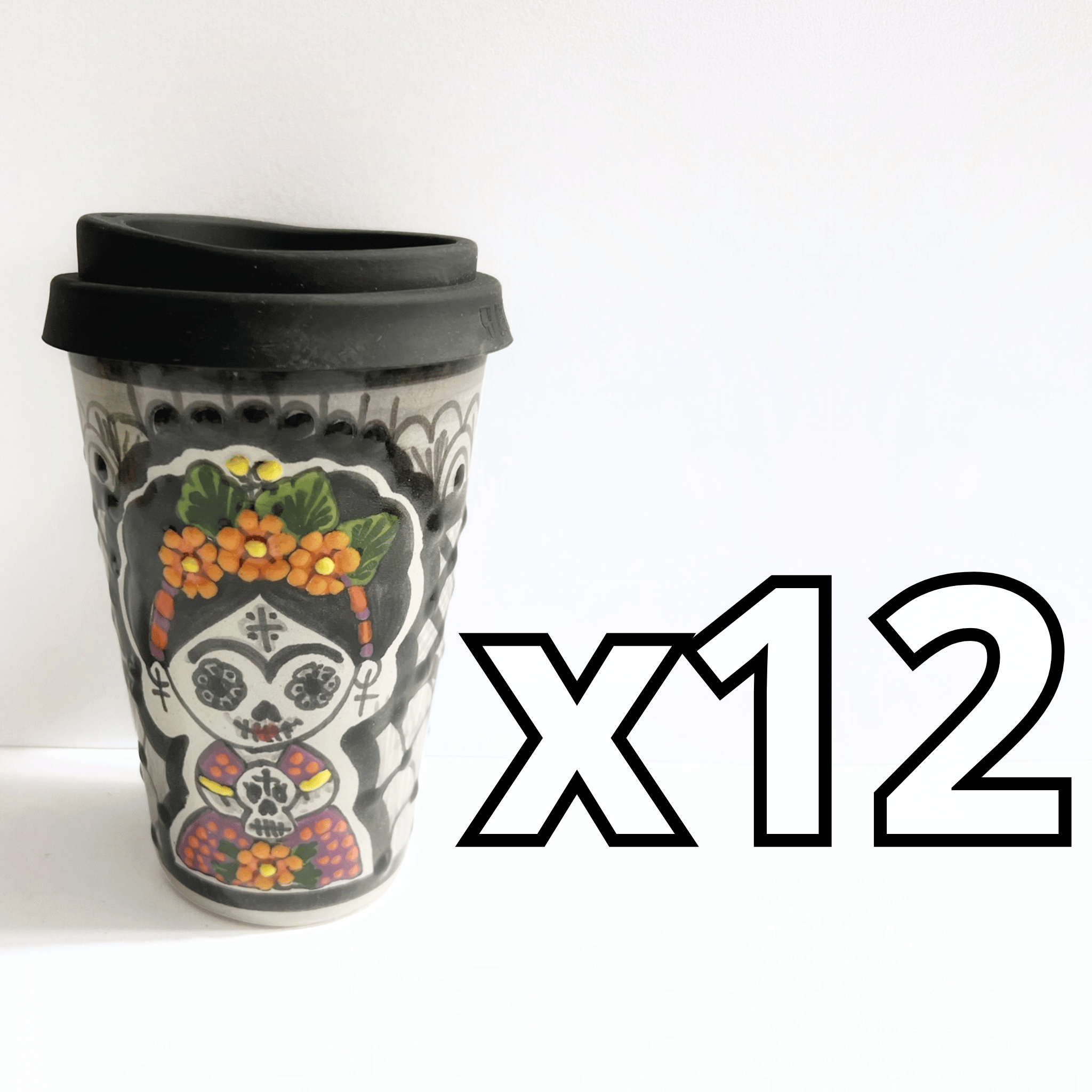 TERMO 15 CM SIN ASA MEXICANITA CATRINA