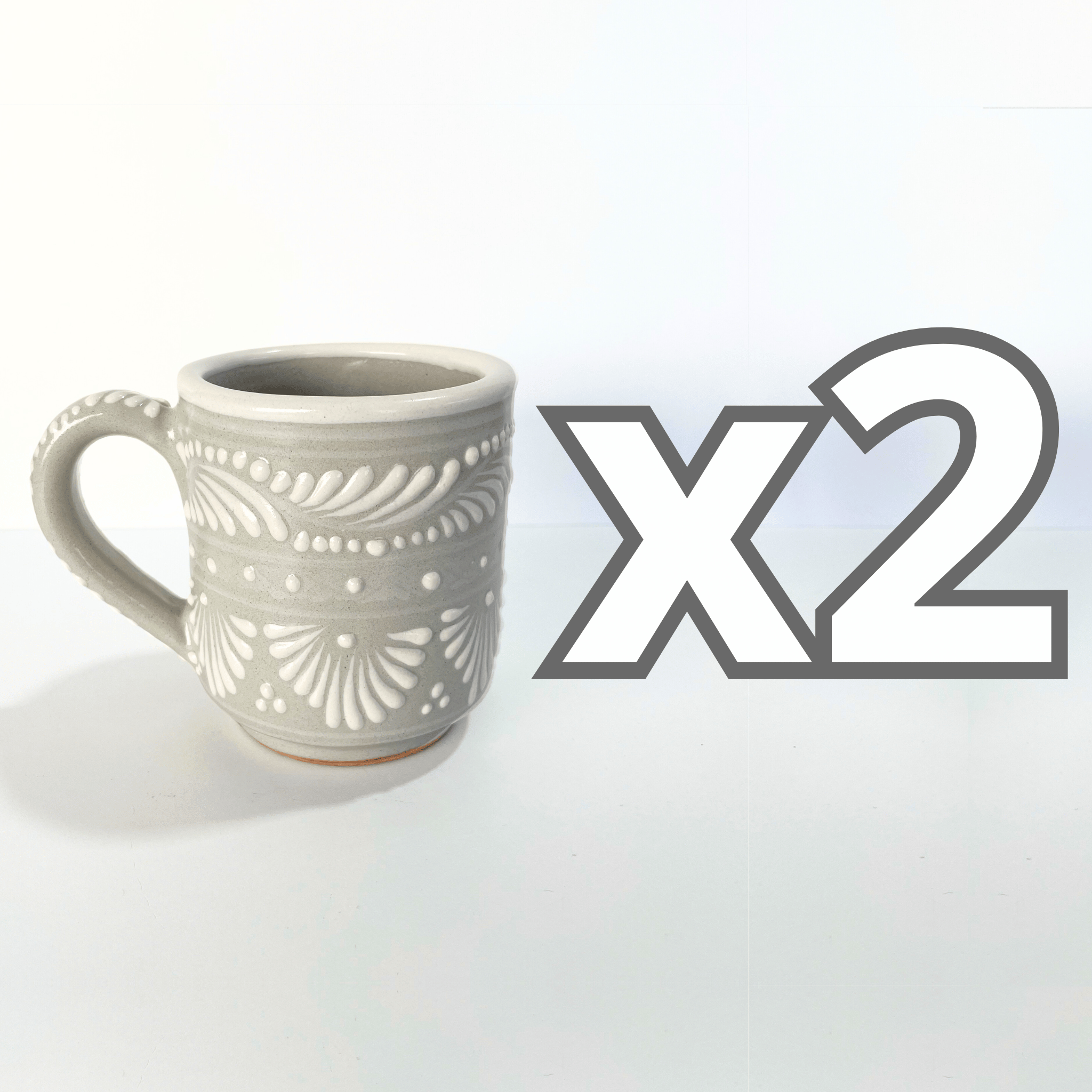 TAZA RECTA ESTANDAR FONDO TRADICIONAL CENEFA BLANCO