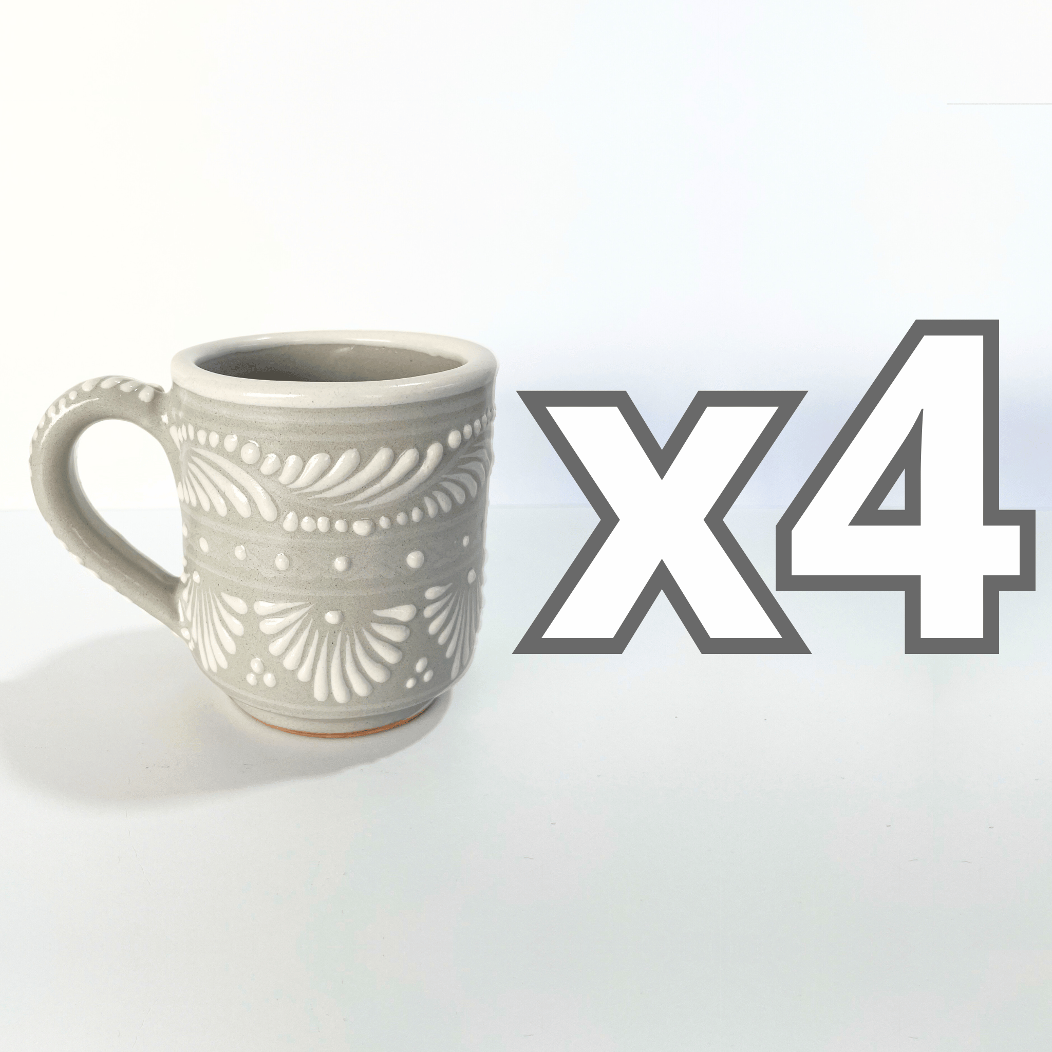 TAZA RECTA ESTANDAR FONDO TRADICIONAL CENEFA BLANCO