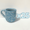 TAZA RECTA ESTANDAR FONDO BABY BLUE MIK AZUL TURQUESA