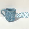 TAZA RECTA ESTANDAR FONDO BABY BLUE MIK AZUL TURQUESA