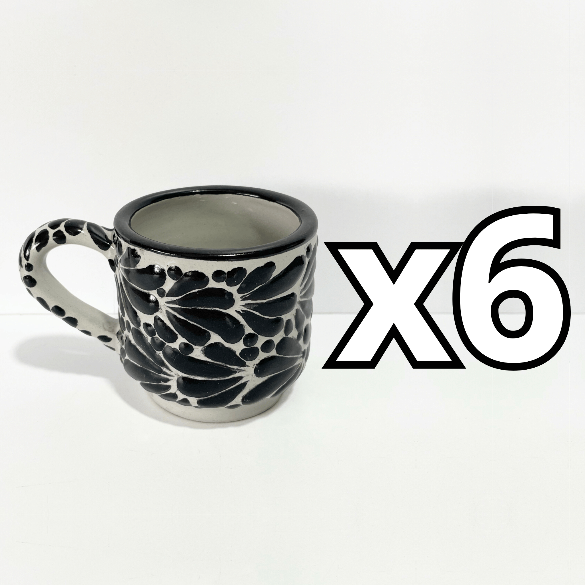 TAZA RECTA 8 CM FONDO TRADICIONAL MIK NEGRO