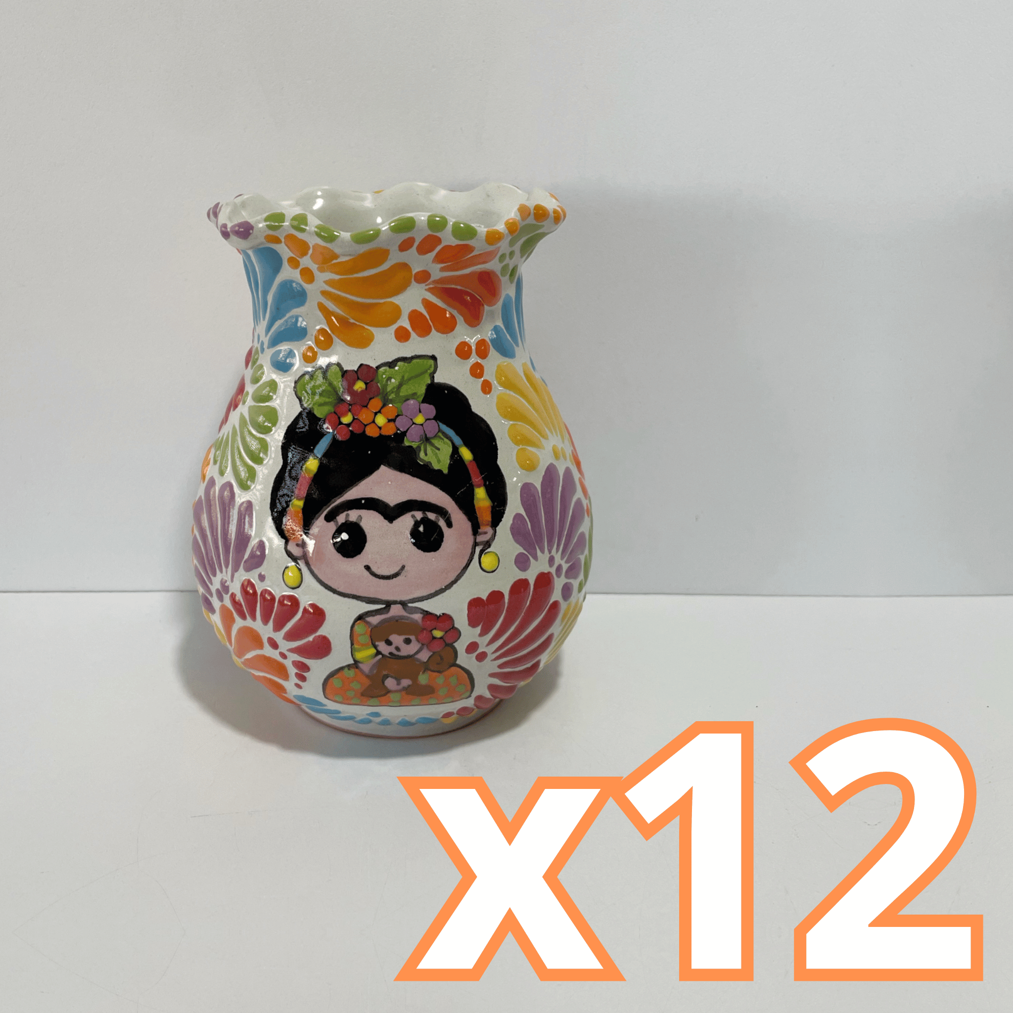 PAQUETE FLORERO ONDAS 15 CM FONDO TRADICIONAL MIK MULTICOLOR MEXICANITA