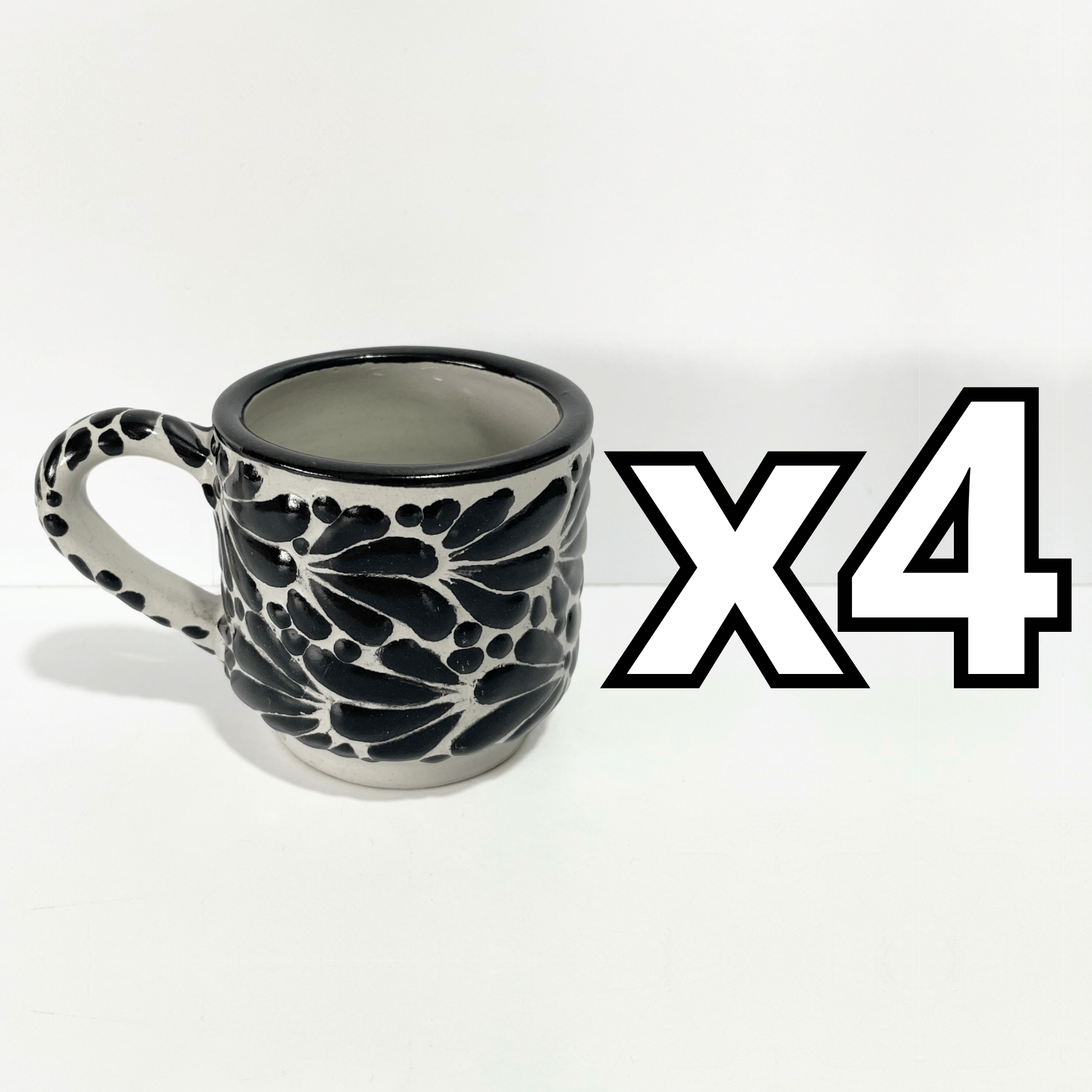 TAZA RECTA 8 CM FONDO TRADICIONAL MIK NEGRO