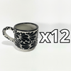 TAZA RECTA 8 CM FONDO TRADICIONAL MIK NEGRO