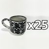 TAZA RECTA 8 CM FONDO TRADICIONAL MIK NEGRO