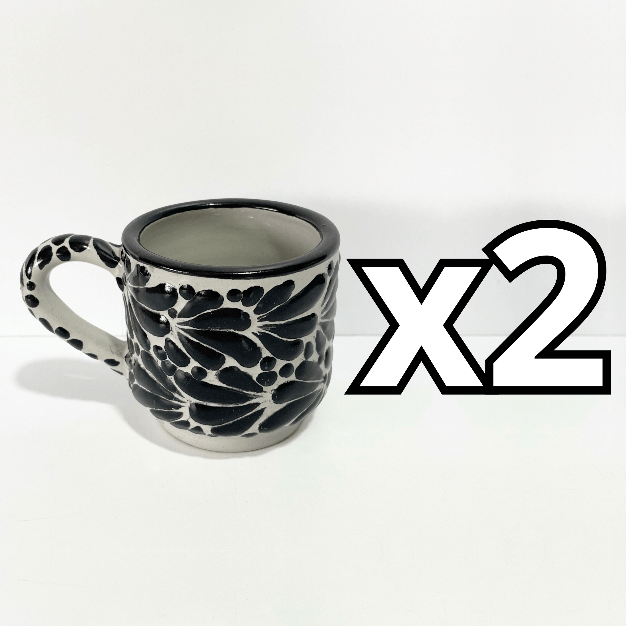 TAZA RECTA 8 CM FONDO TRADICIONAL MIK NEGRO