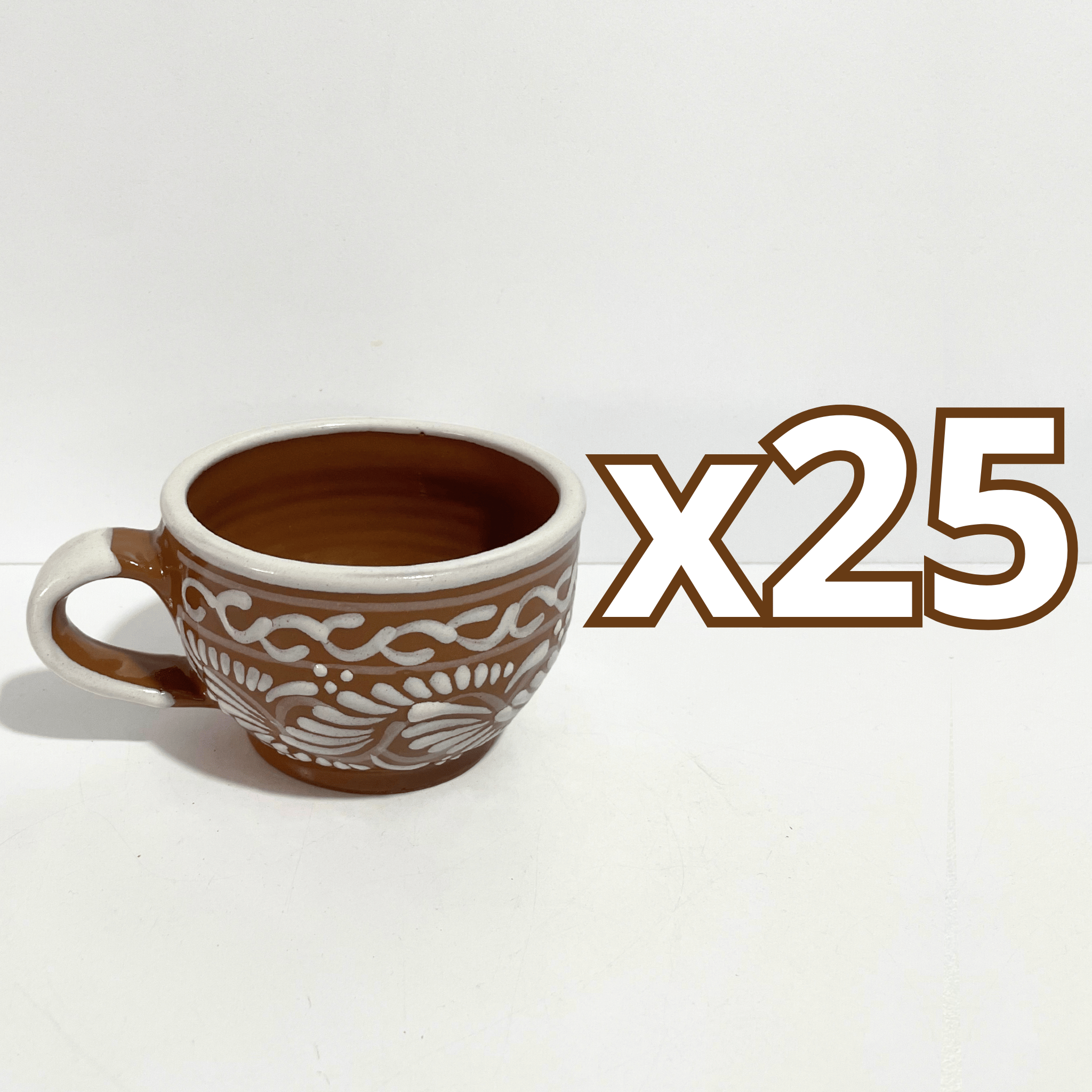 TAZA 300 ML FONDO CAFE CENEFA BLANCO