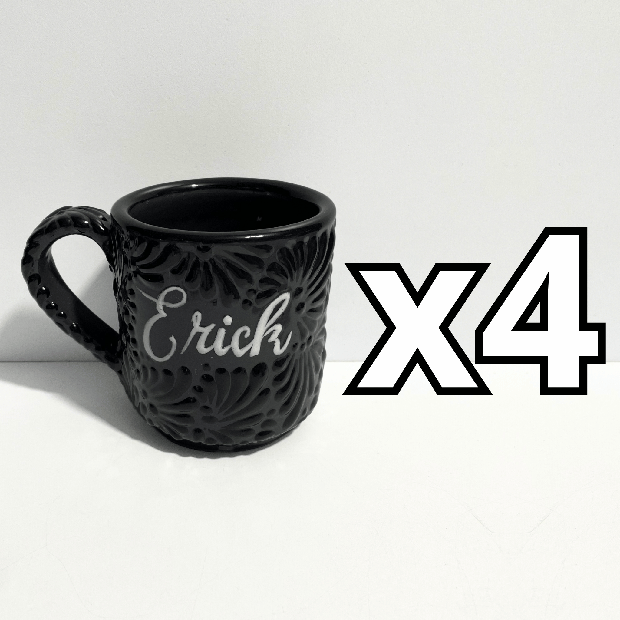 TAZA RECTA ESTANDAR PERSONALIZADA MIK SUPER BLACK NOMBRE