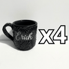 TAZA RECTA ESTANDAR PERSONALIZADA MIK SUPER BLACK NOMBRE