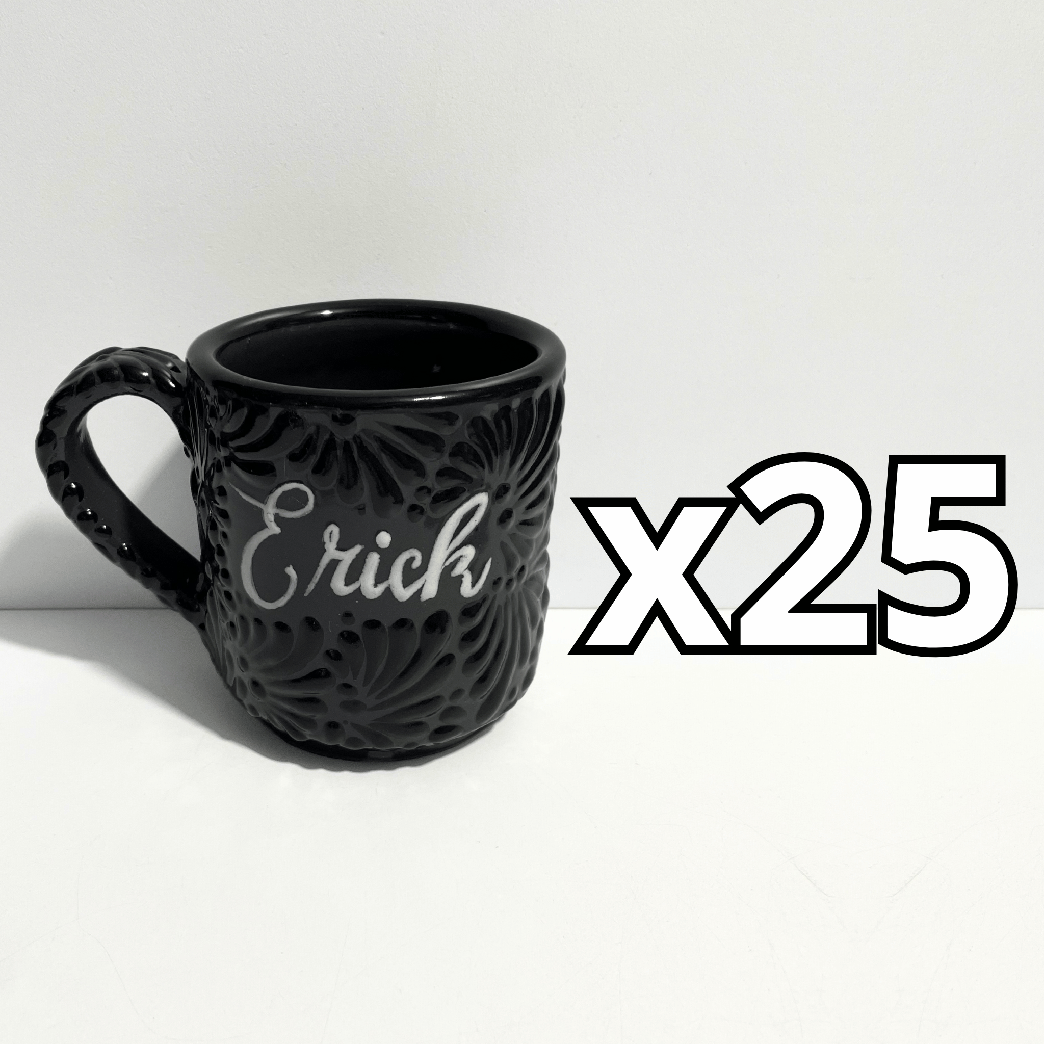 TAZA RECTA ESTANDAR PERSONALIZADA MIK SUPER BLACK NOMBRE