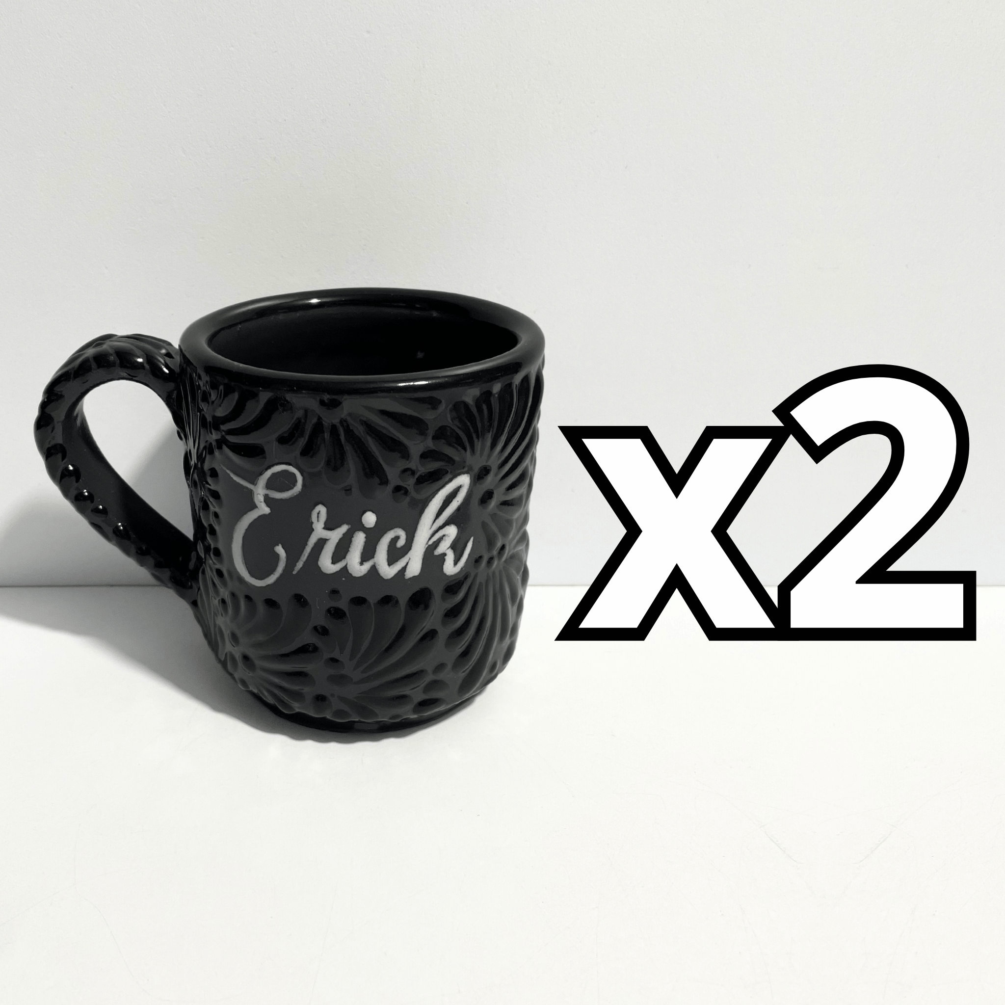 TAZA RECTA ESTANDAR PERSONALIZADA MIK SUPER BLACK NOMBRE