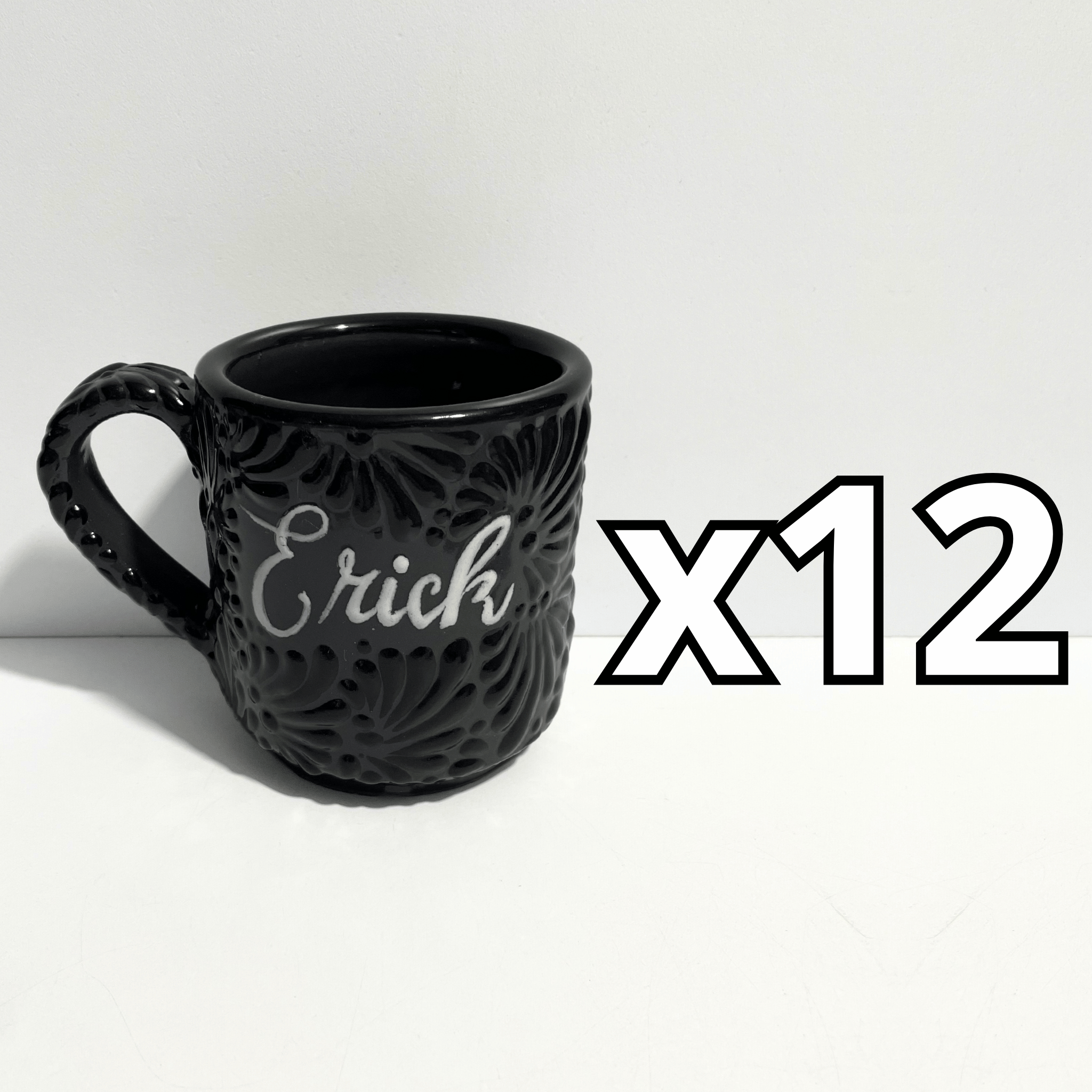 TAZA RECTA ESTANDAR PERSONALIZADA MIK SUPER BLACK NOMBRE