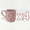 TAZA RECTA 8 CM FONDO TRADICIONAL MIK ROSA