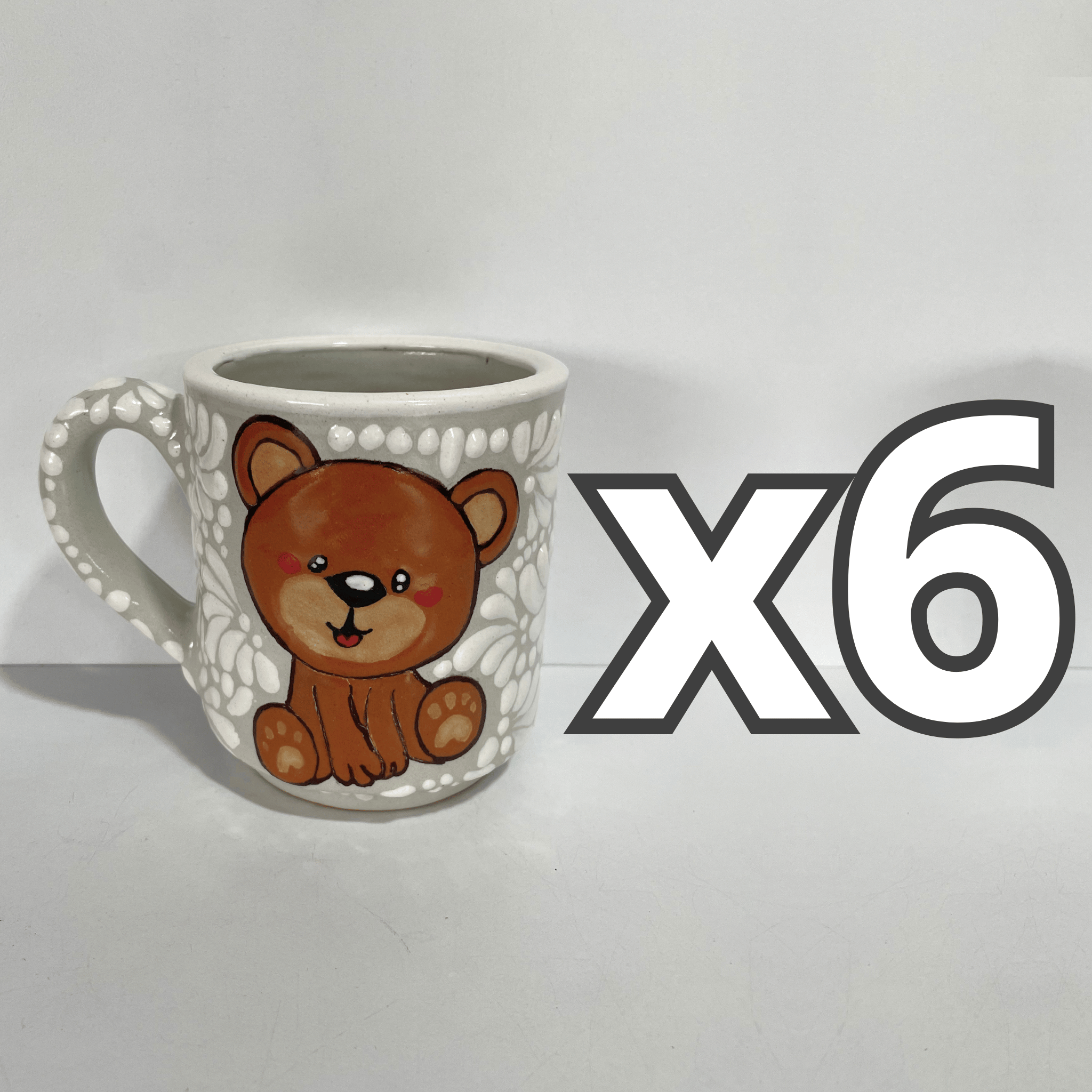 TAZA RECTA ESTANDAR FONDO TRADICIONAL MIK BLANCO OSITO COMPLETO