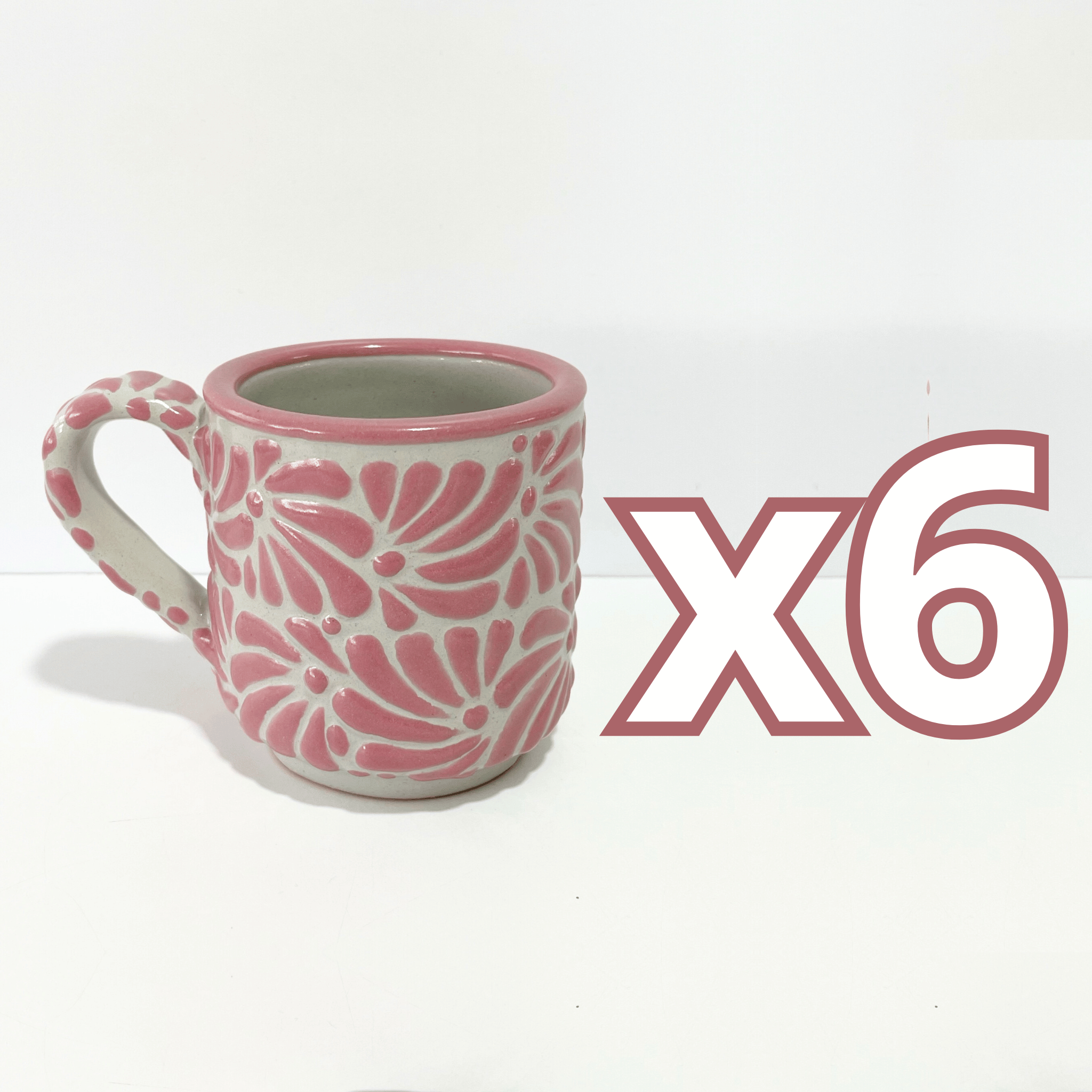 TAZA RECTA 8 CM FONDO TRADICIONAL MIK ROSA