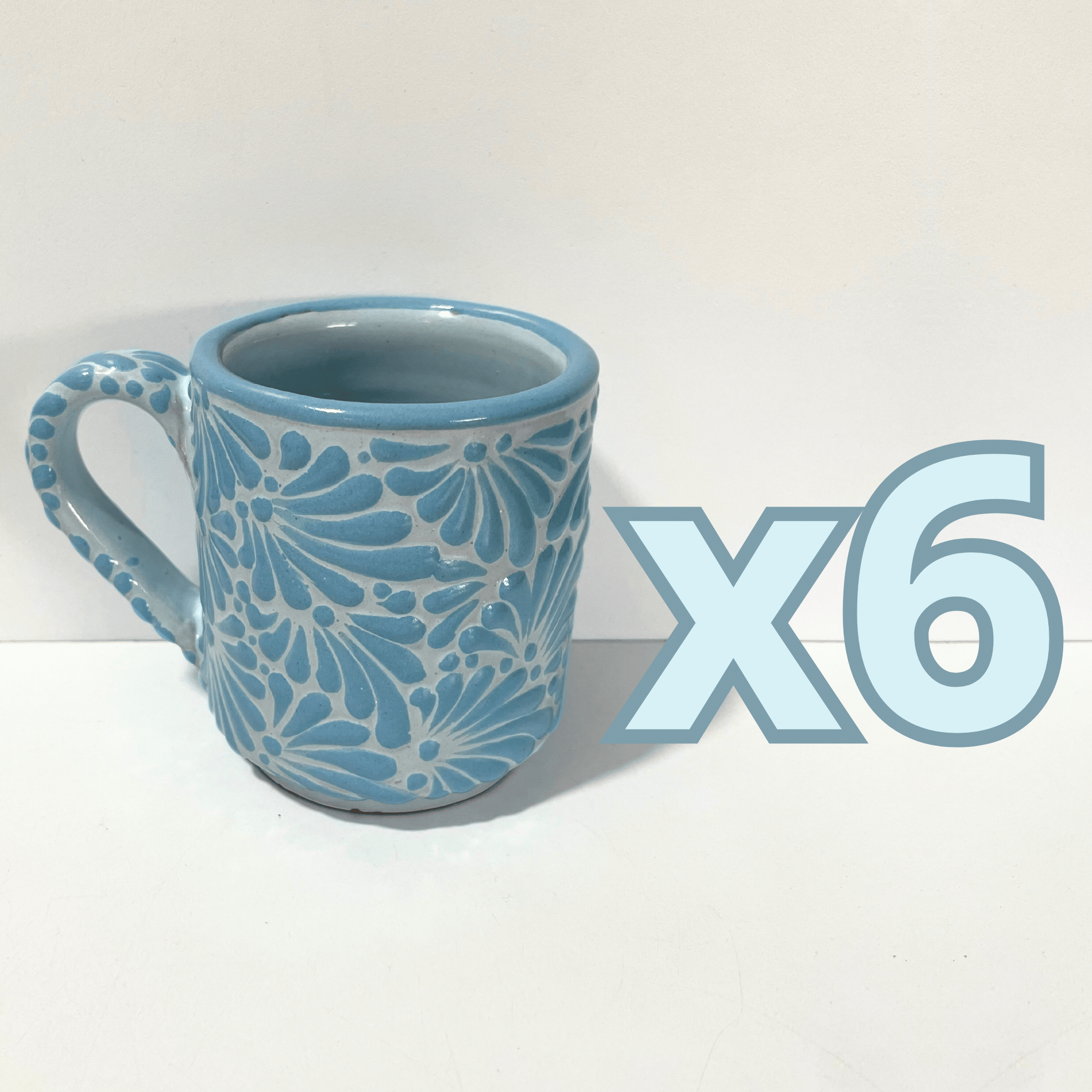 TAZA RECTA ESTANDAR FONDO BABY BLUE MIK AZUL TURQUESA