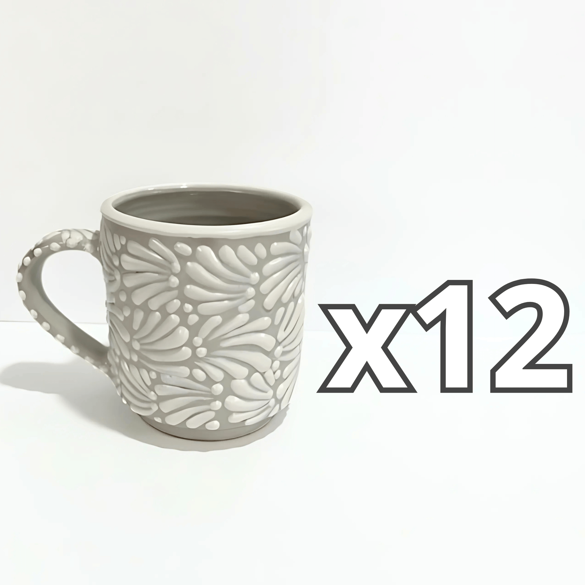 TAZA RECTA ESTANDAR FONDO TRADICIONAL MIK BLANCO