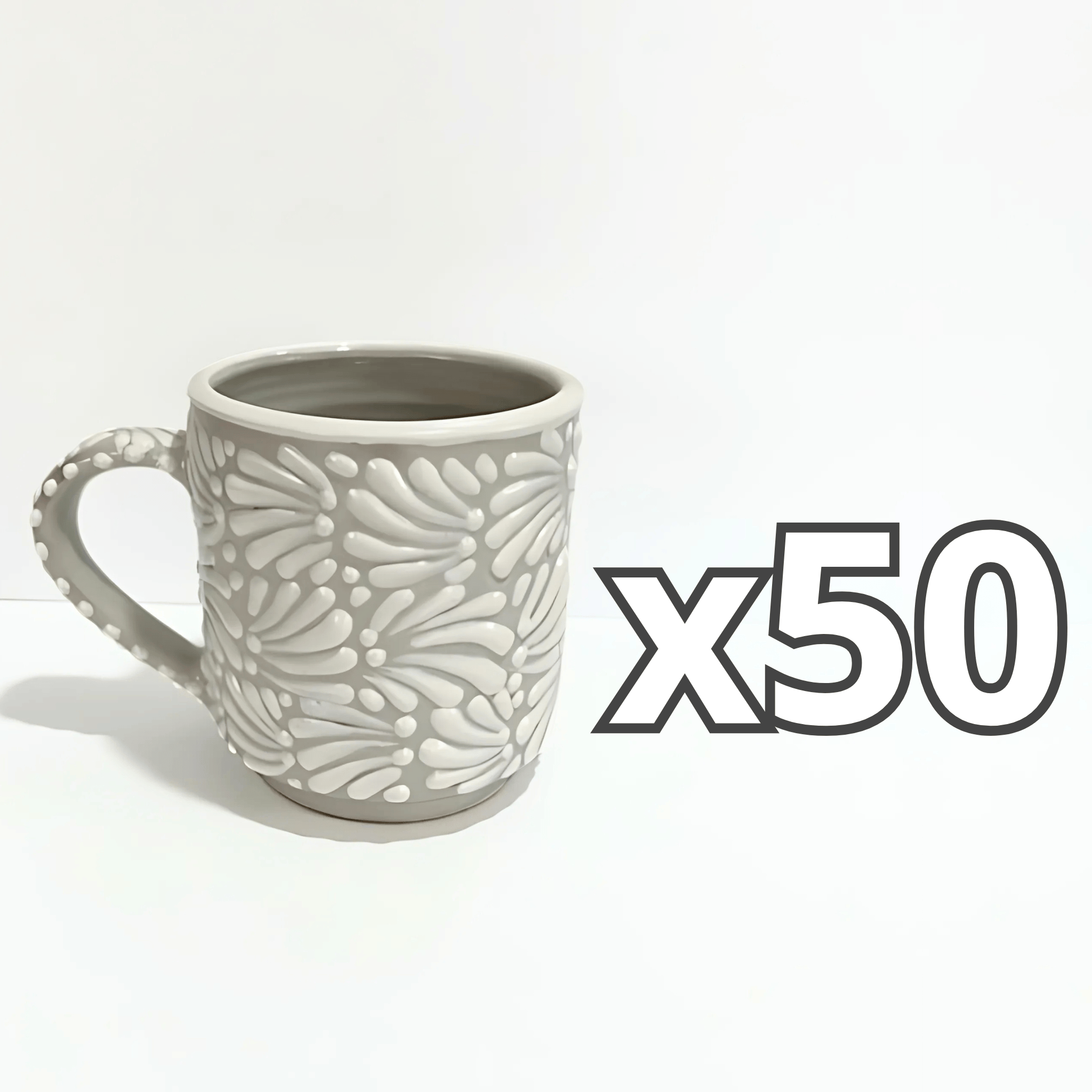 TAZA RECTA ESTANDAR FONDO TRADICIONAL MIK BLANCO