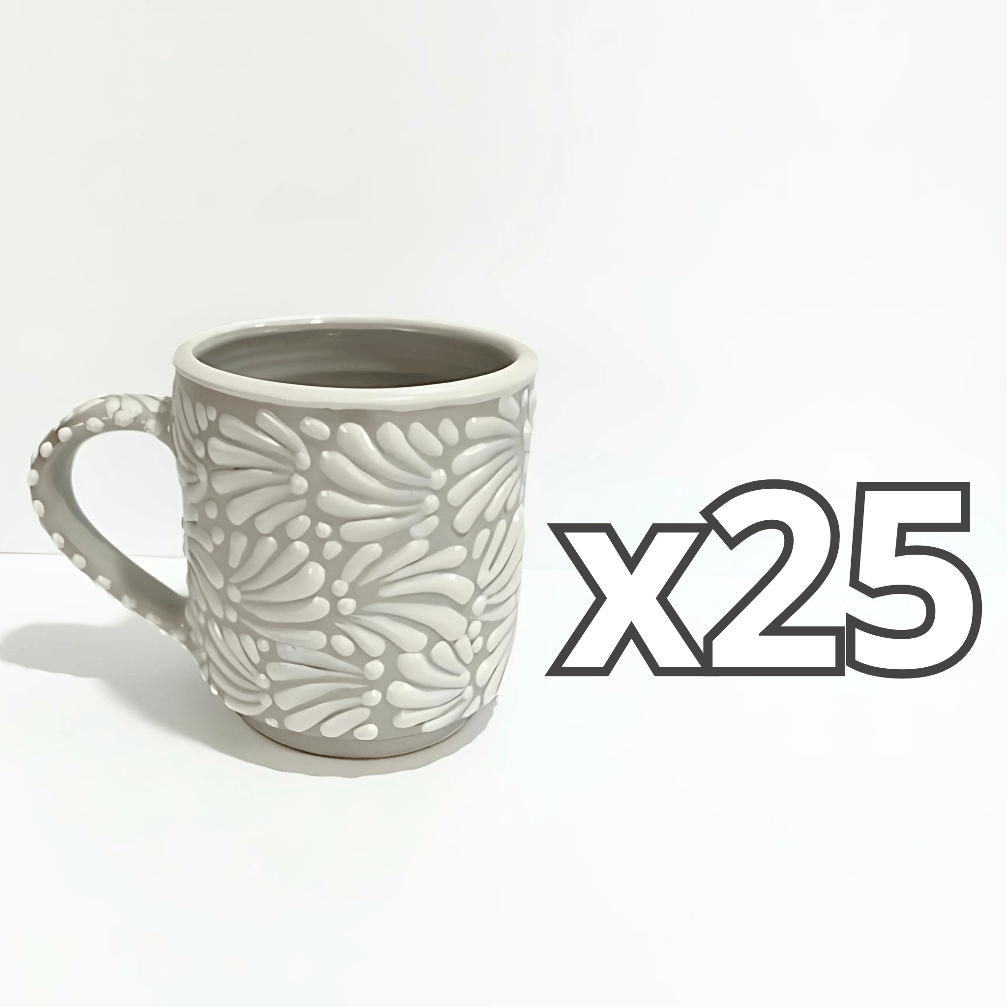 TAZA RECTA ESTANDAR FONDO TRADICIONAL MIK BLANCO