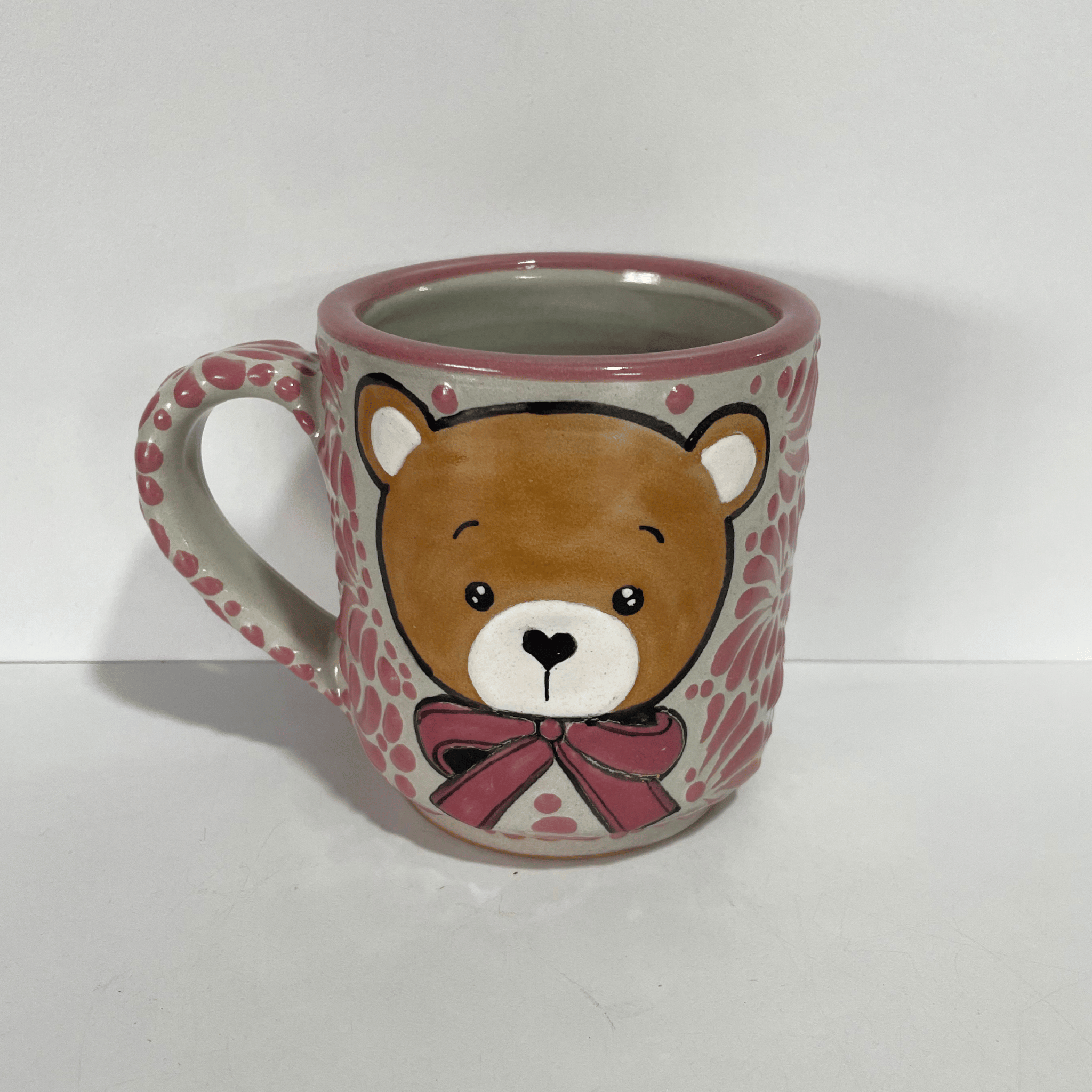 TAZA RECTA ESTANDAR FONDO TRADICIONAL MIK ROSA OSITO MOÑO