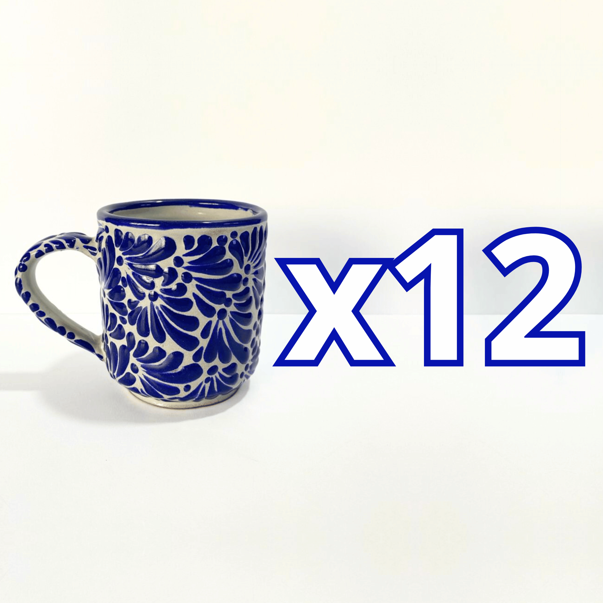 TAZA RECTA ESTANDAR FONDO TRADICIONAL MIK AZUL COBALTO