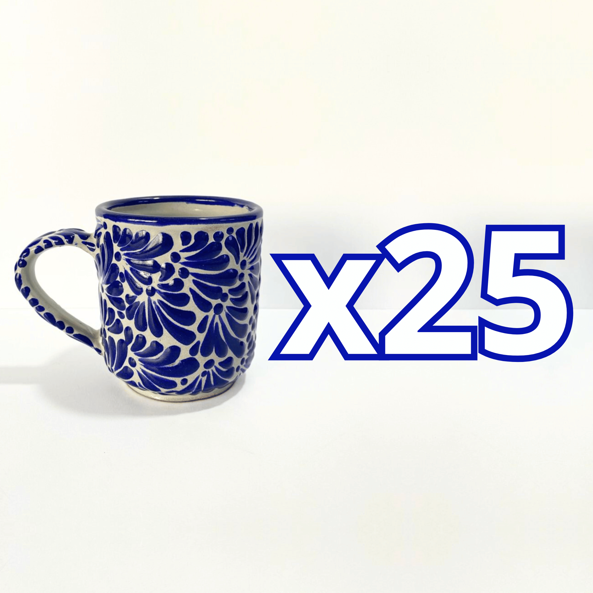 TAZA RECTA ESTANDAR FONDO TRADICIONAL MIK AZUL COBALTO