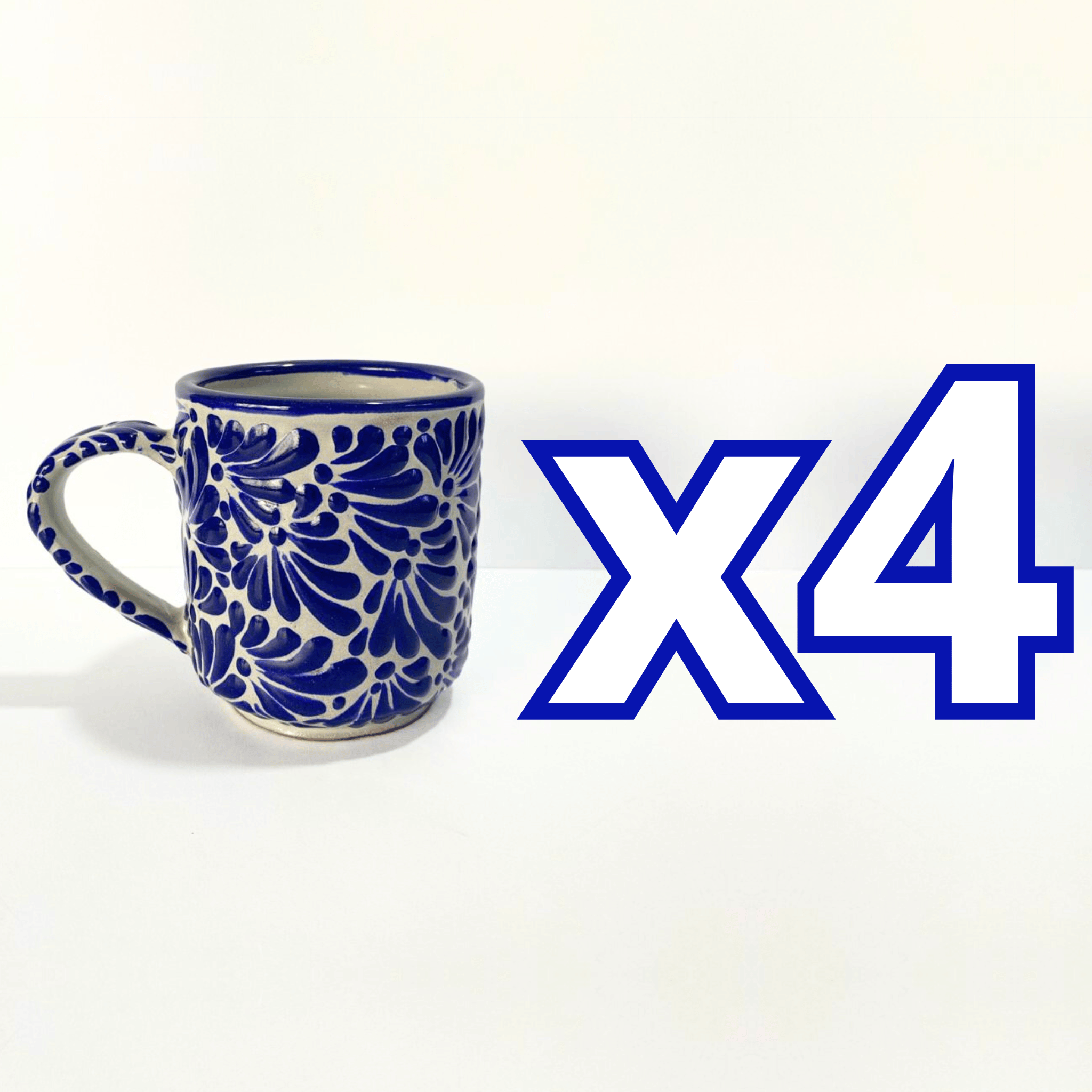 TAZA RECTA ESTANDAR FONDO TRADICIONAL MIK AZUL COBALTO