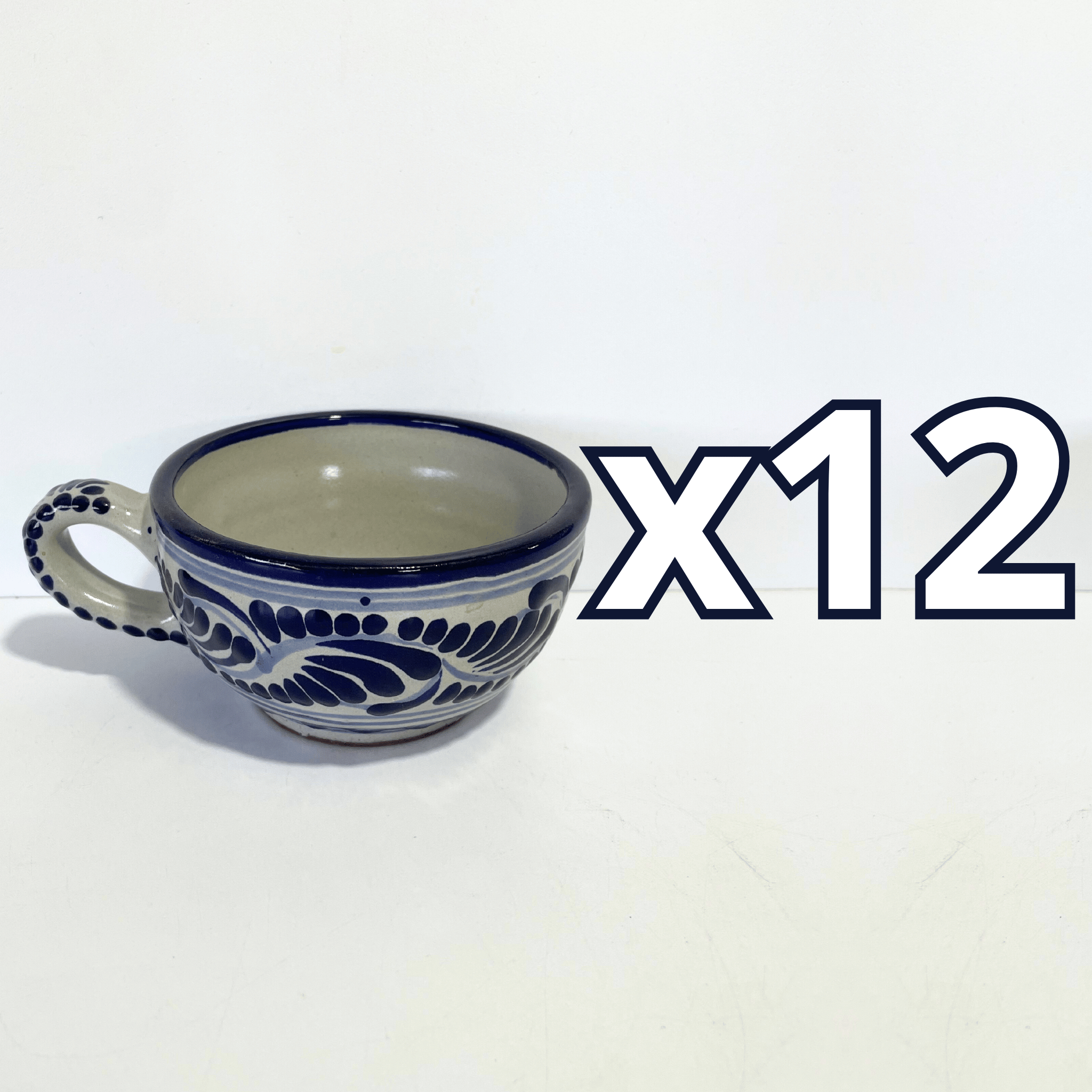 TAZA 300 ML FONDO TRADICIONAL CENEFA AZUL COBALTO