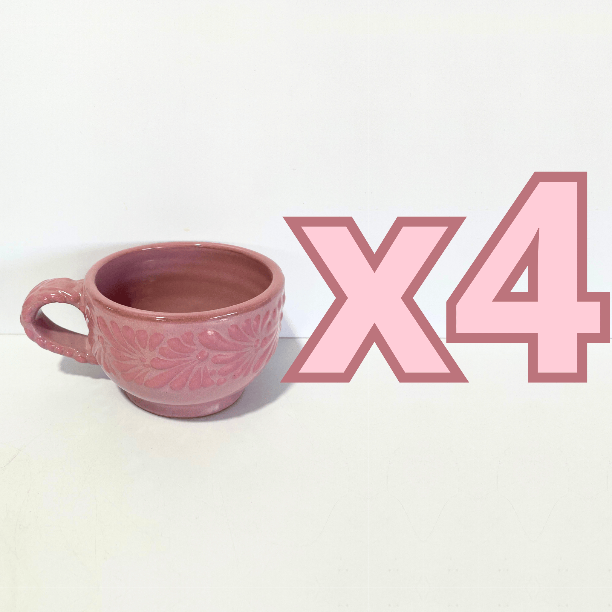 TAZA 300 ML FONDO ROSA MIK CENEFA ROSA