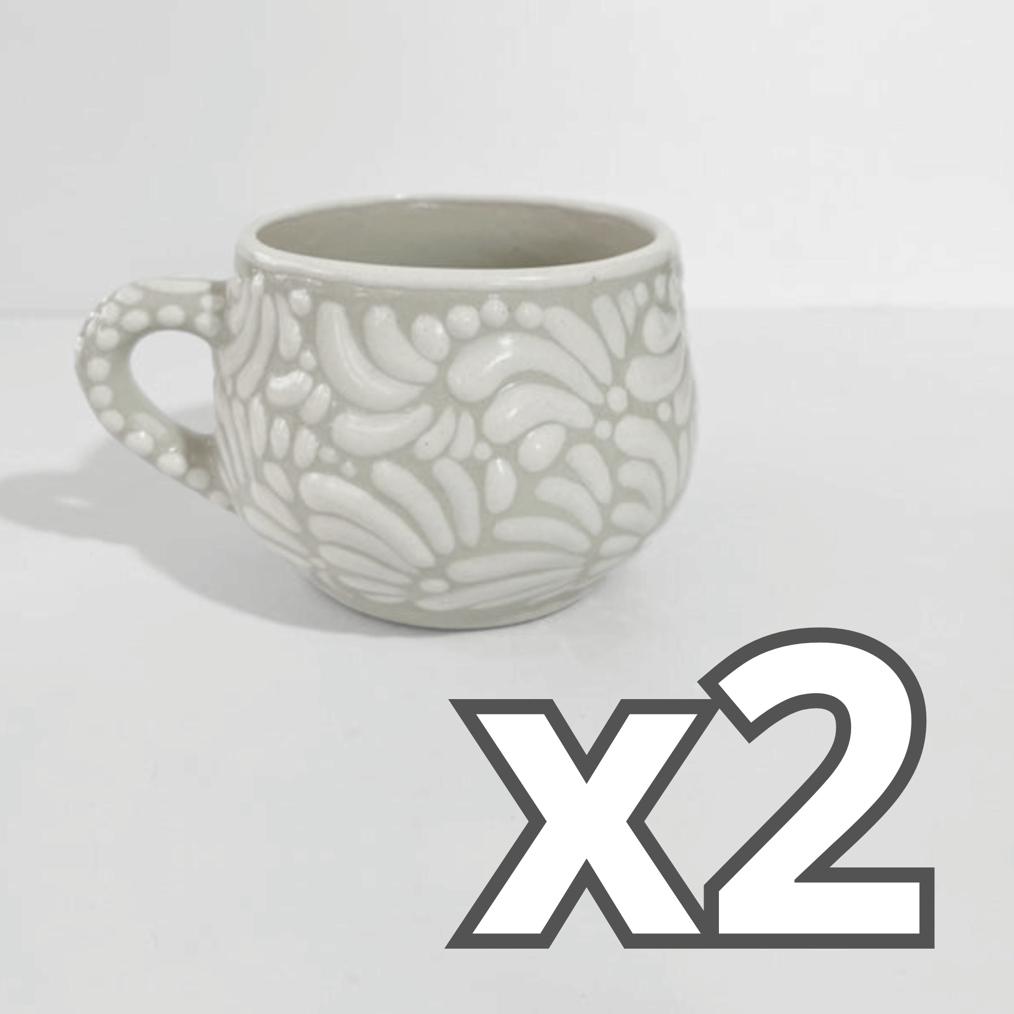 TAZA CHOCOLATERA MEDIANA FONDO TRADICIONAL MIK BLANCO