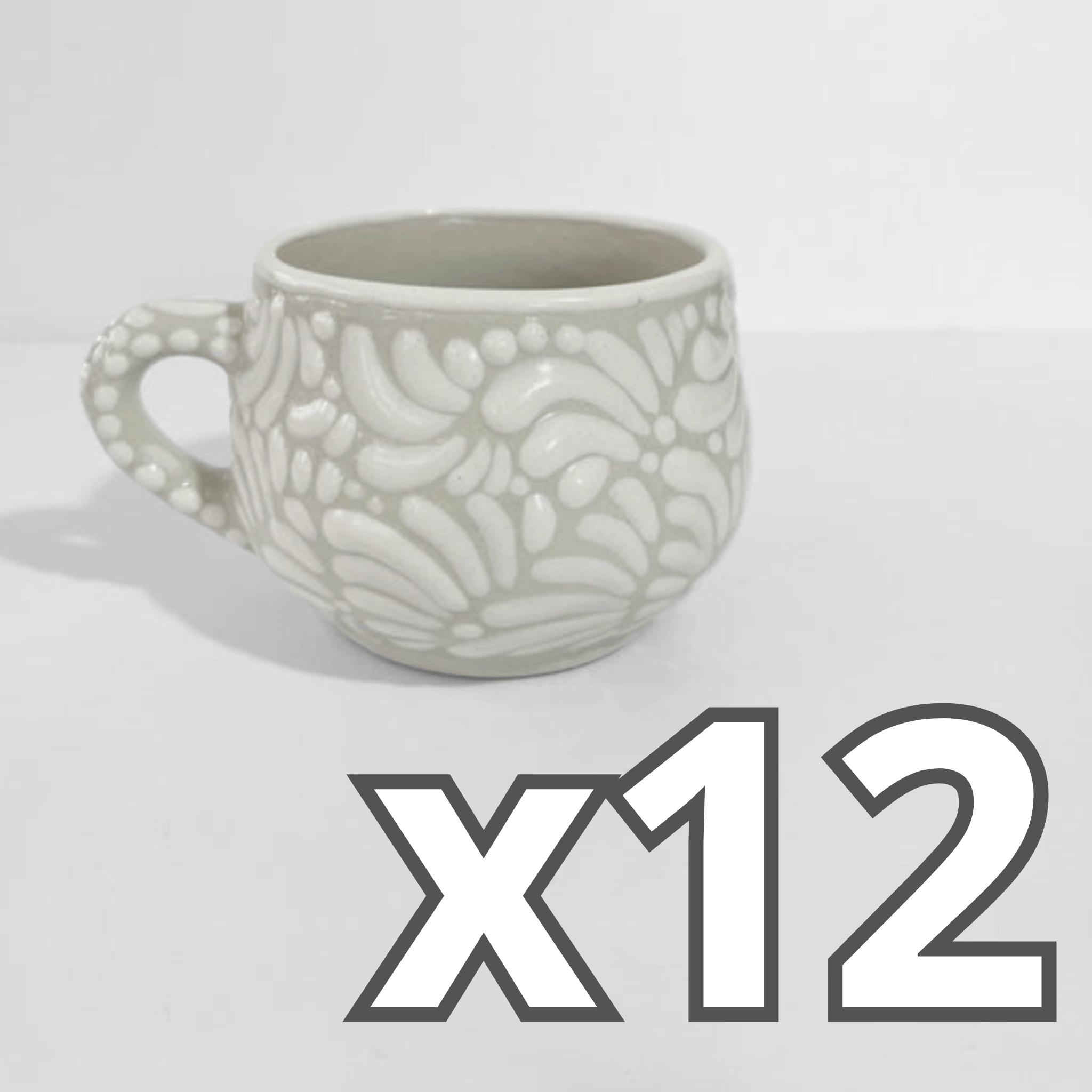 TAZA CHOCOLATERA MEDIANA FONDO TRADICIONAL MIK BLANCO