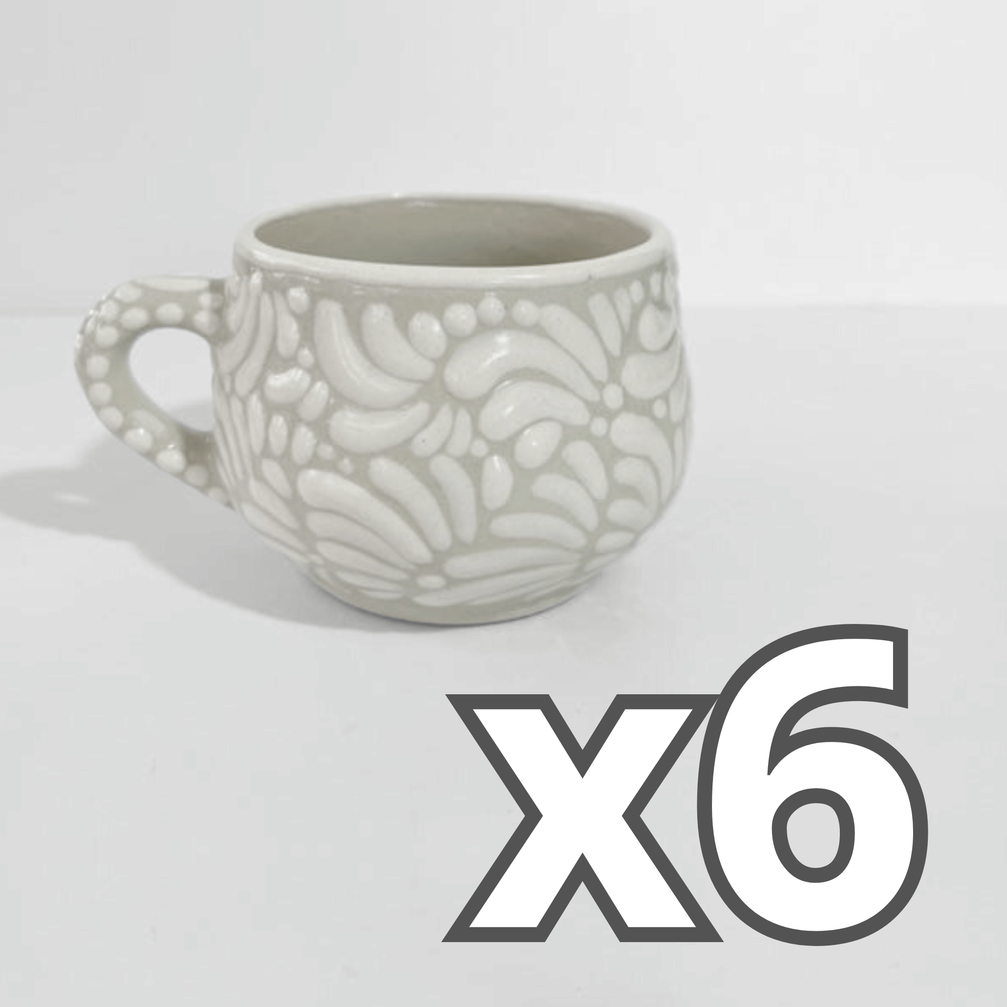 TAZA CHOCOLATERA MEDIANA FONDO TRADICIONAL MIK BLANCO