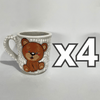 TAZA RECTA ESTANDAR FONDO TRADICIONAL MIK BLANCO OSITO COMPLETO