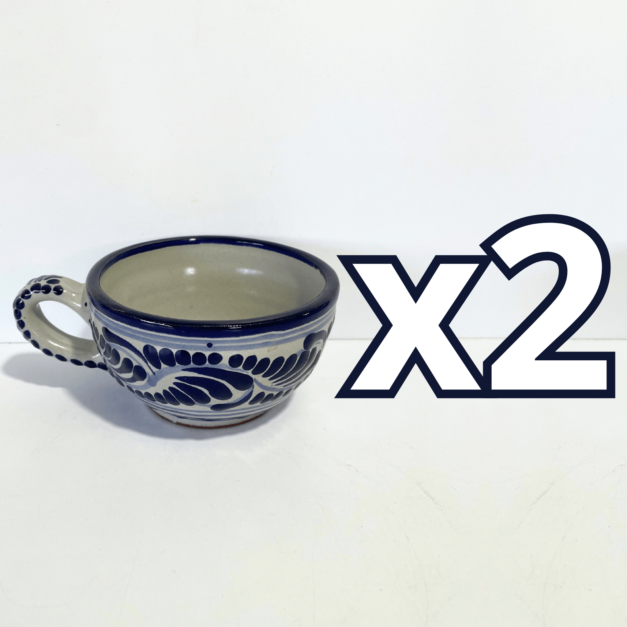 TAZA 300 ML FONDO TRADICIONAL CENEFA AZUL COBALTO